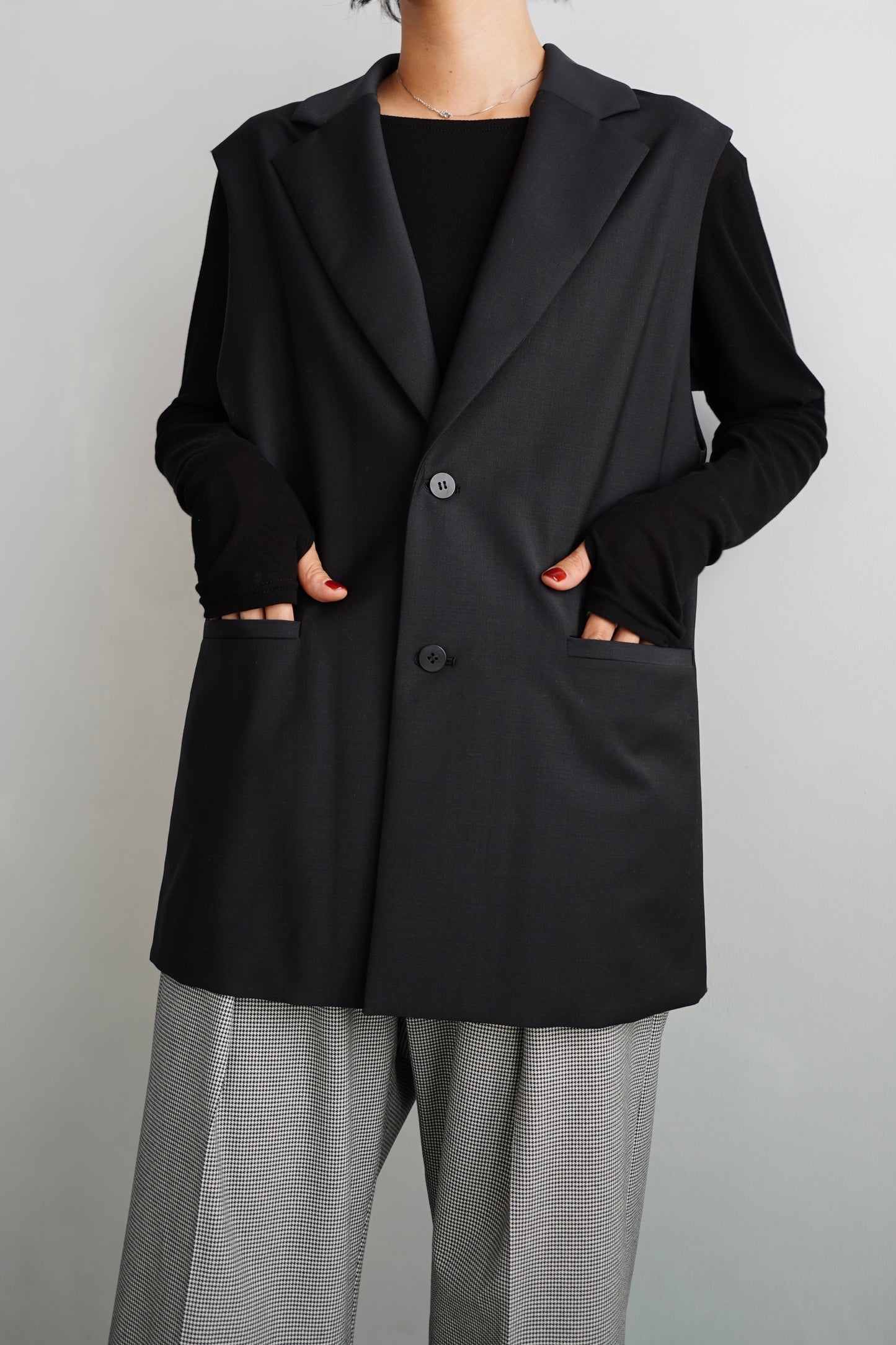Tailored Vest / CHARCOALGRAY
