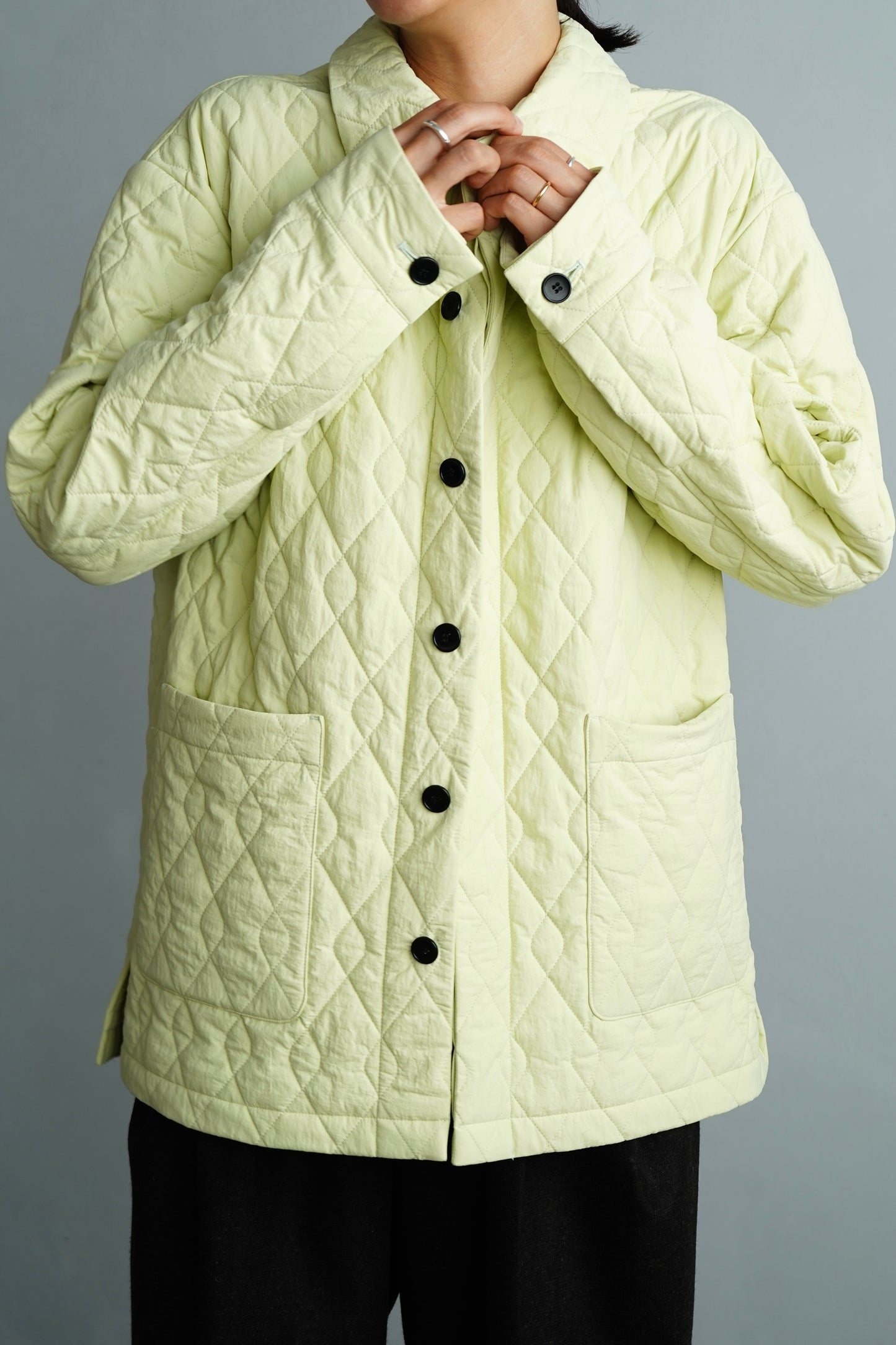 Quilted Middle Jacket / LIME -11月5-10日発送-