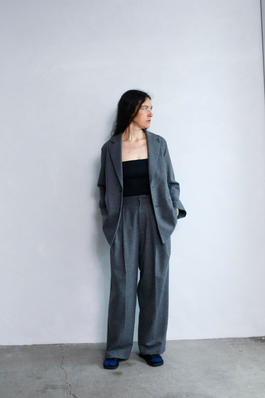 Wool Cashmere Pants / GRAY -11月15-20日発送-