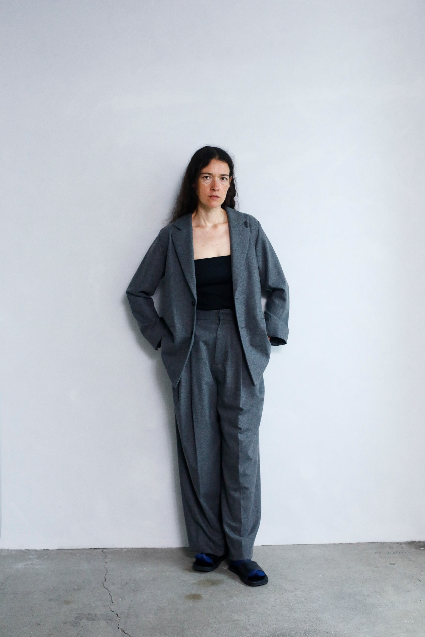 Wool Cashmere Jacket / GRAY -11月15-20日発送-