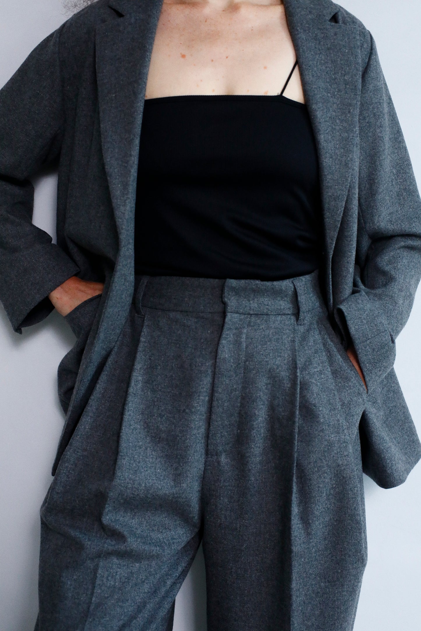 Wool Cashmere Pants / GRAY -11月15-20日発送-
