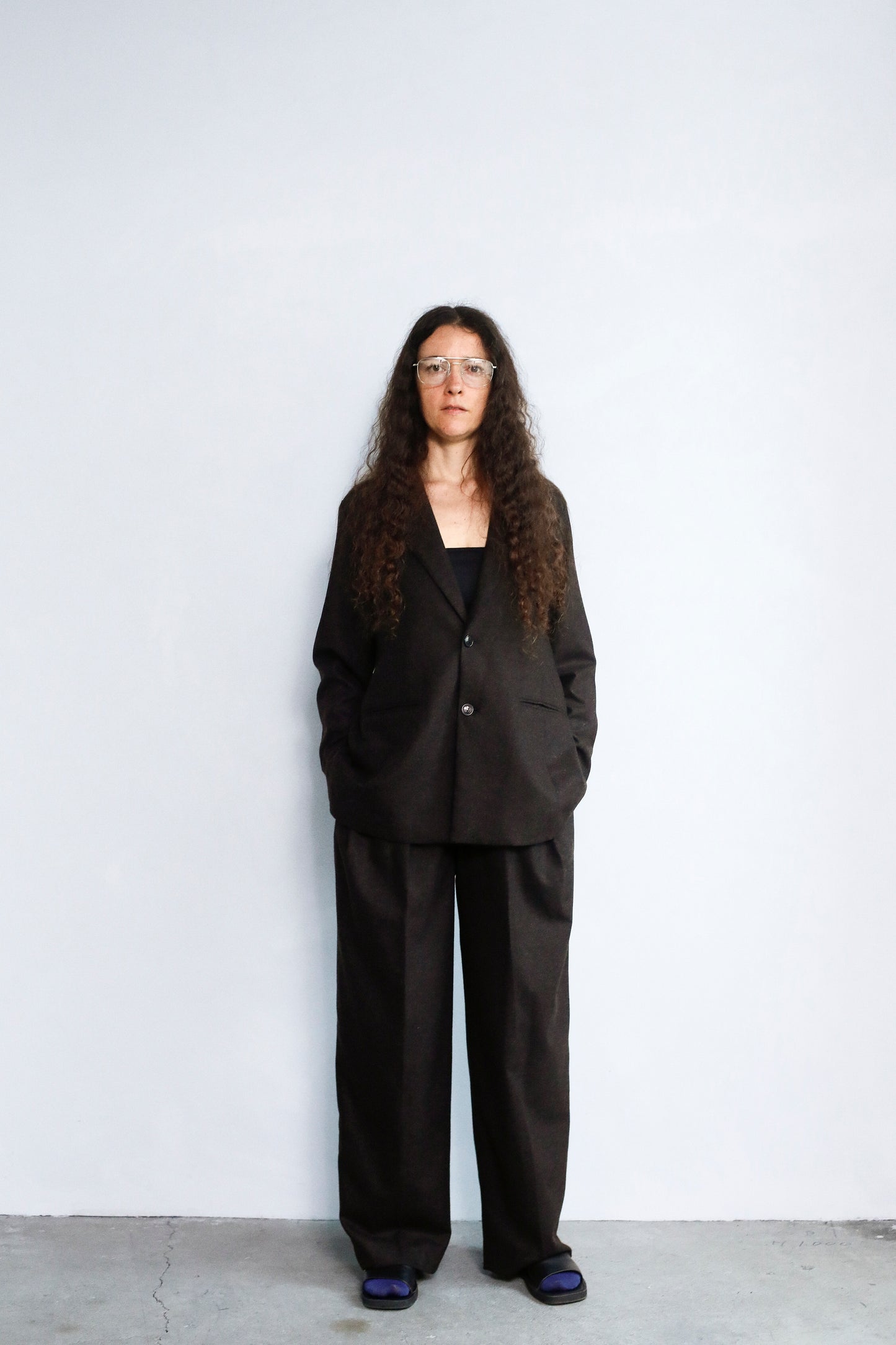 Wool Cashmere Pants / BROWN -11月15-20日発送-