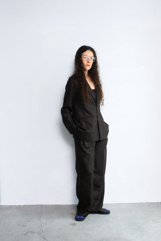 Wool Cashmere Pants / BROWN -11月15-20日発送-