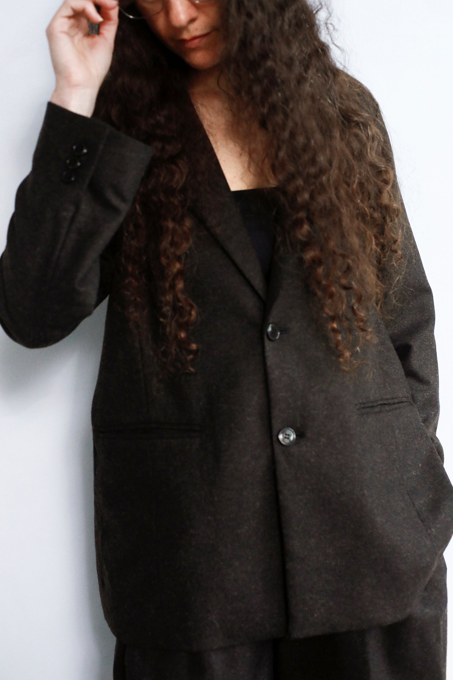 Wool Cashmere Jacket / BROWN -11月15-20日発送-
