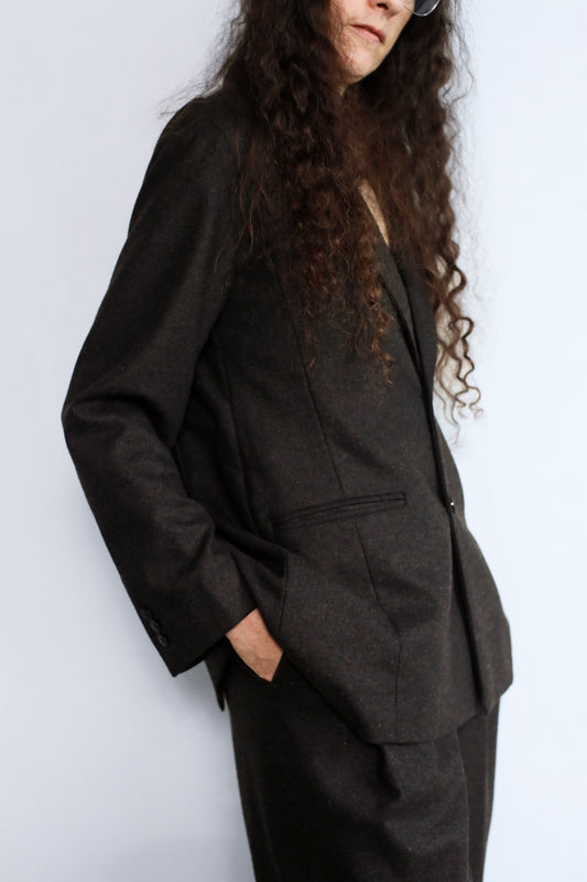 Wool Cashmere Jacket / BROWN -11月15-20日発送-