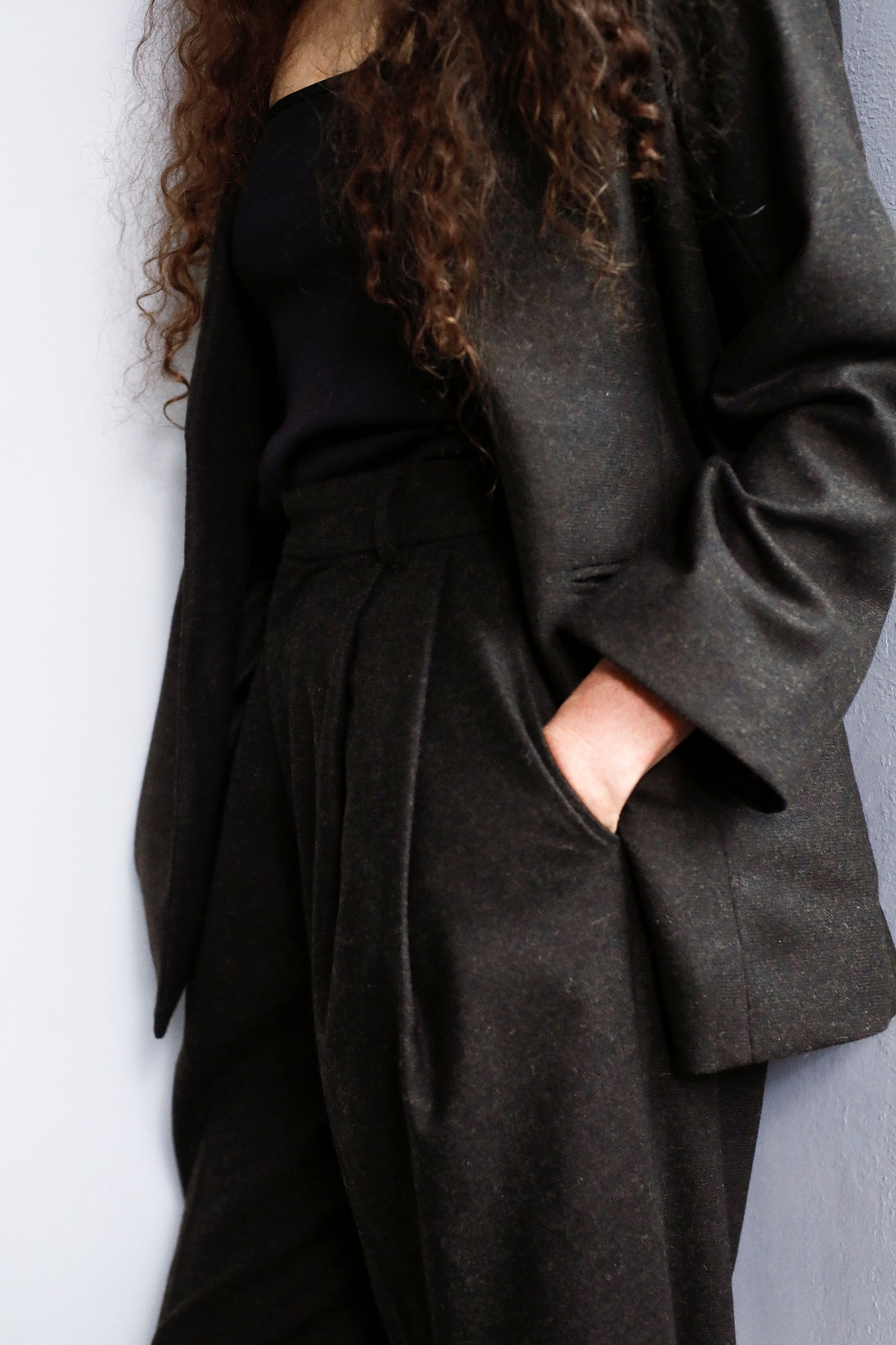 Wool Cashmere Jacket / BROWN -11月15-20日発送-