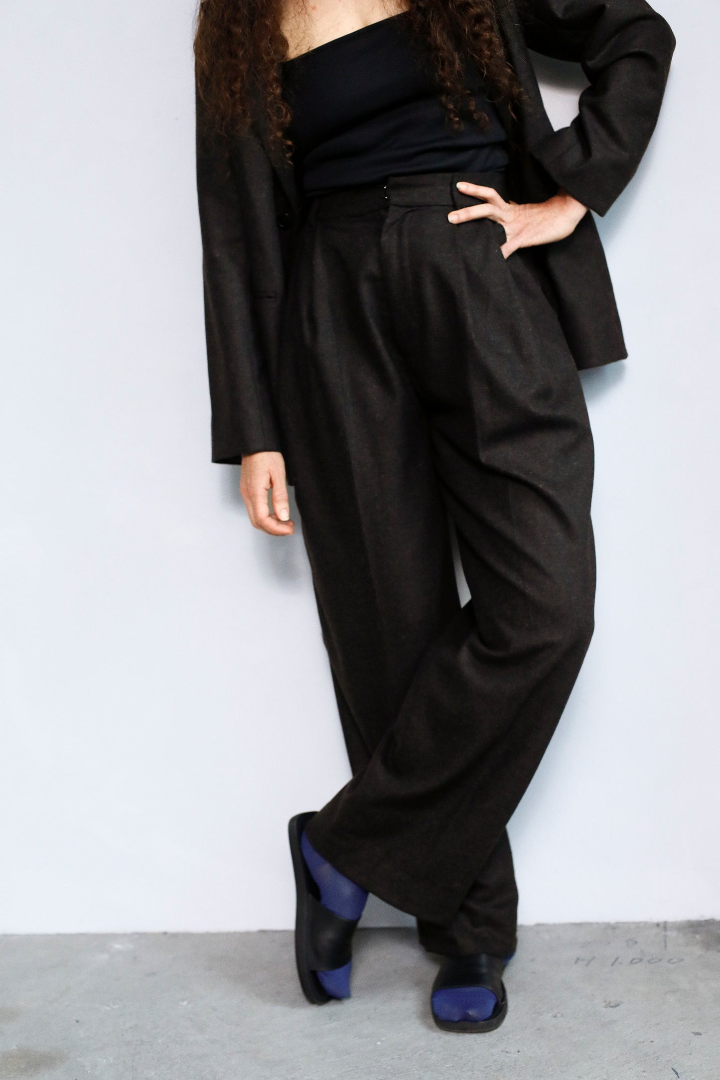 Wool Cashmere Pants / BROWN -11月15-20日発送-