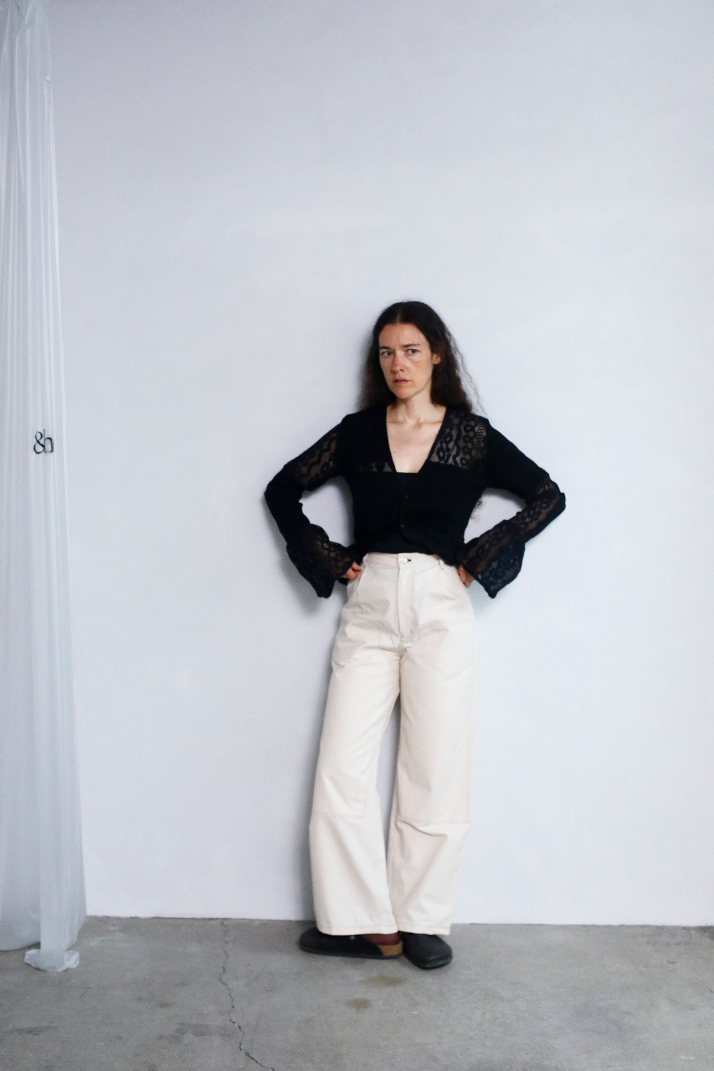 Lace cardigan / BLACK -10月10-15日発送-