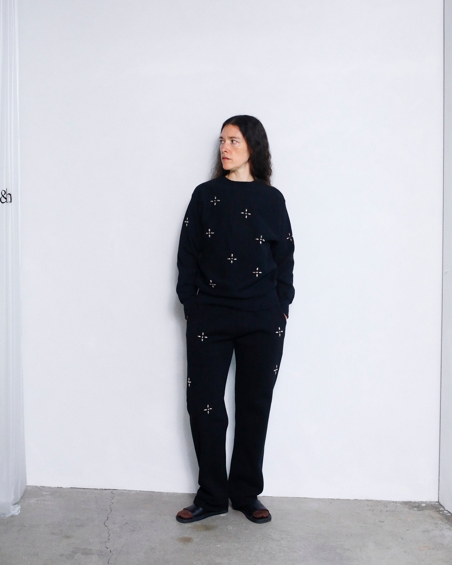 Bijou Sweat Pants / BLACK -11月22日発送-