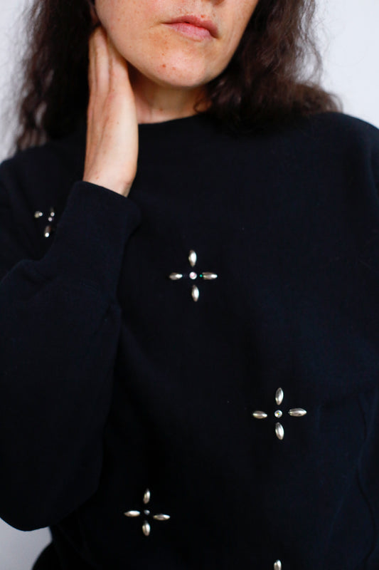 Bijou Sweat Pullover / BLACK -11月22日発送-