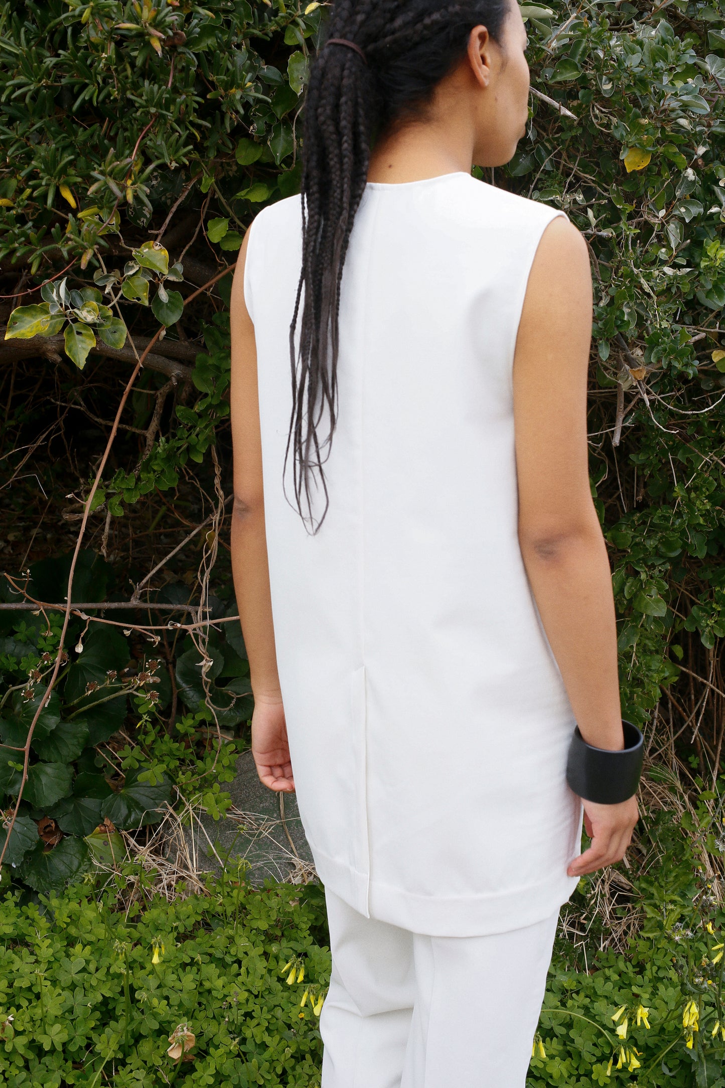 Zip Vest / WHITE -4月中旬発送-