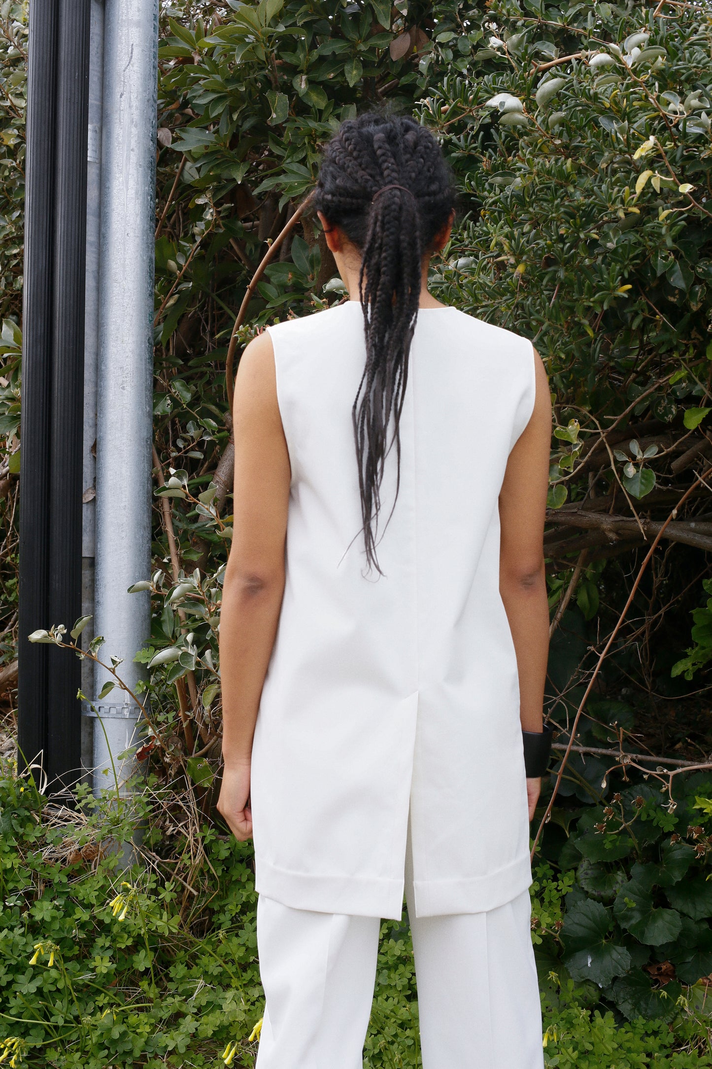 Zip Vest / WHITE -4月中旬発送-