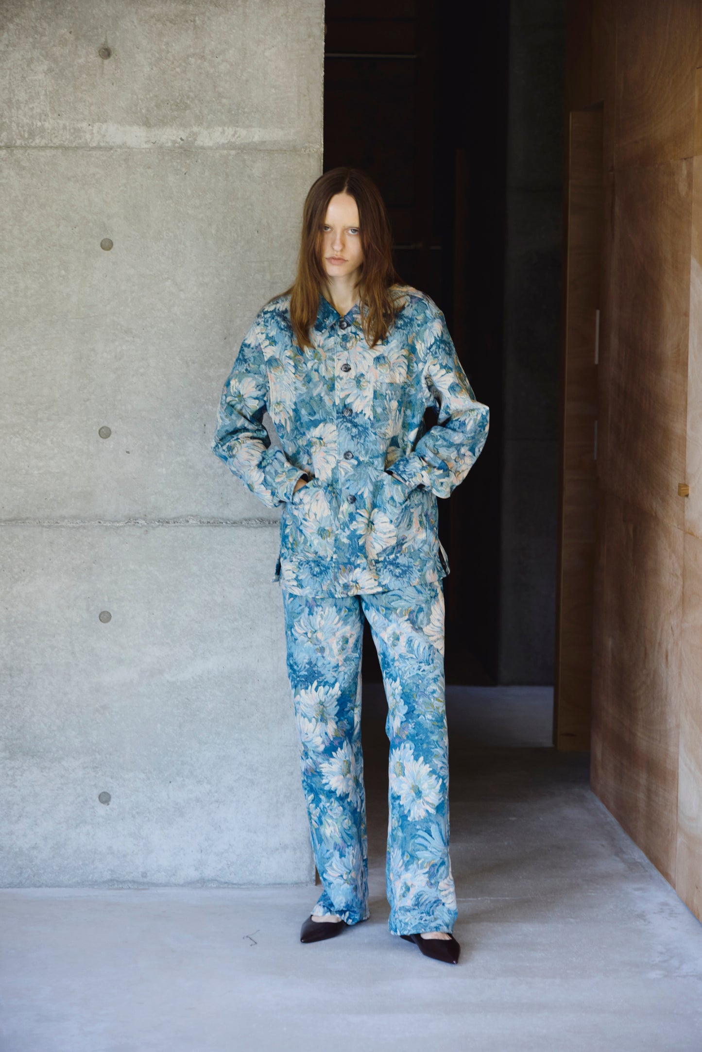 Jacquard Jacket / BLUE