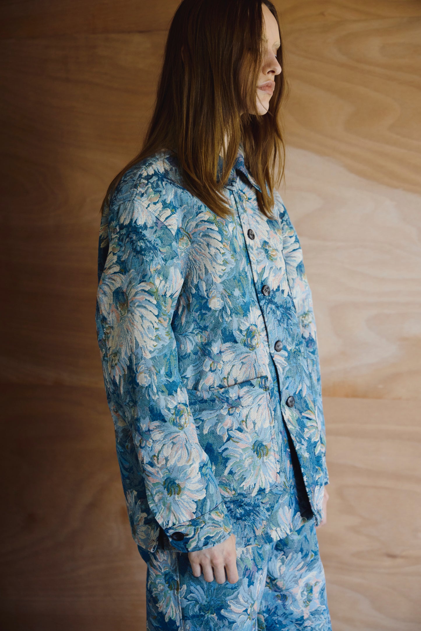Jacquard Jacket / BLUE