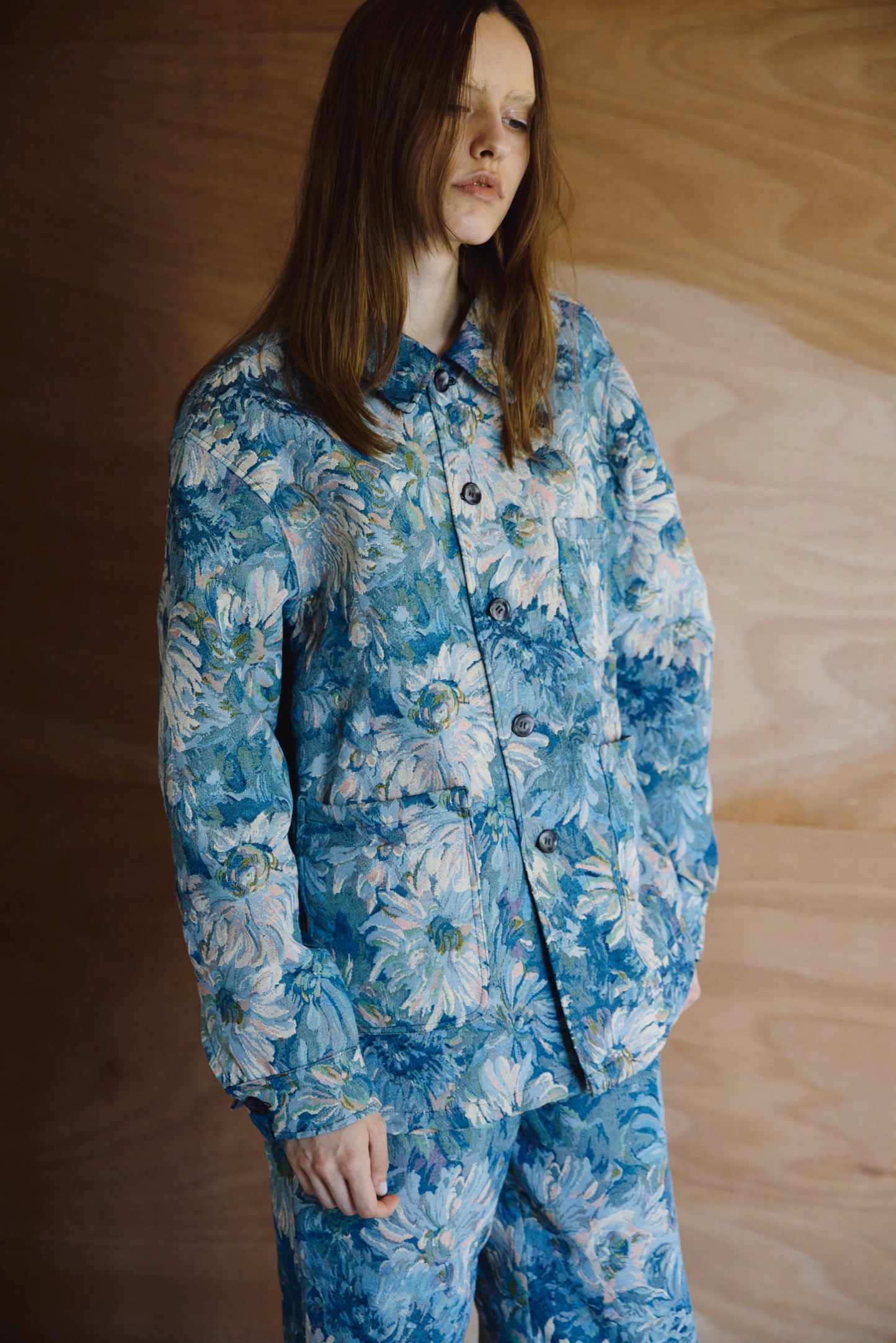 Jacquard Jacket / BLUE