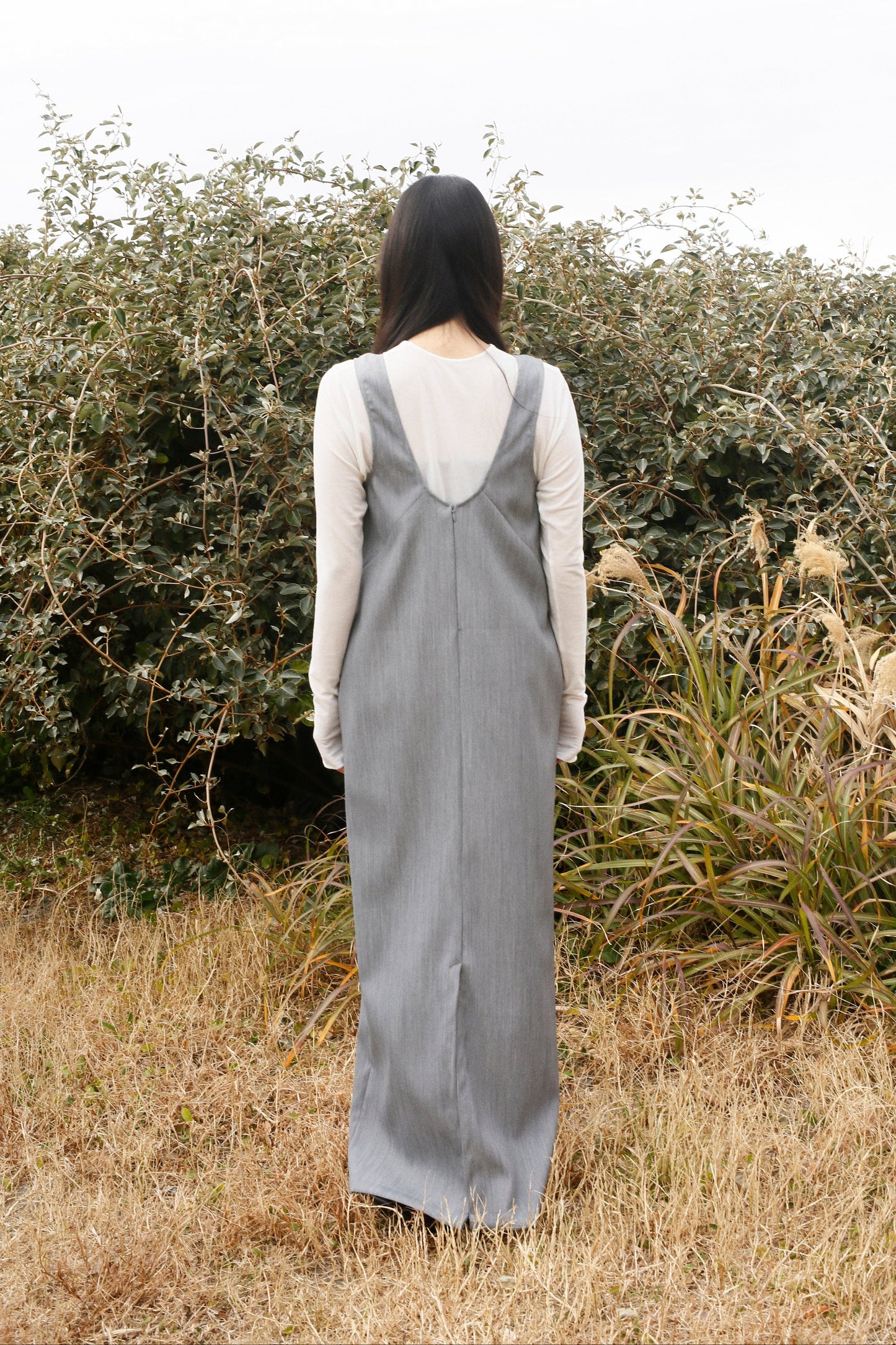 Round Onepiece / GRAY/身長162cm以下限定