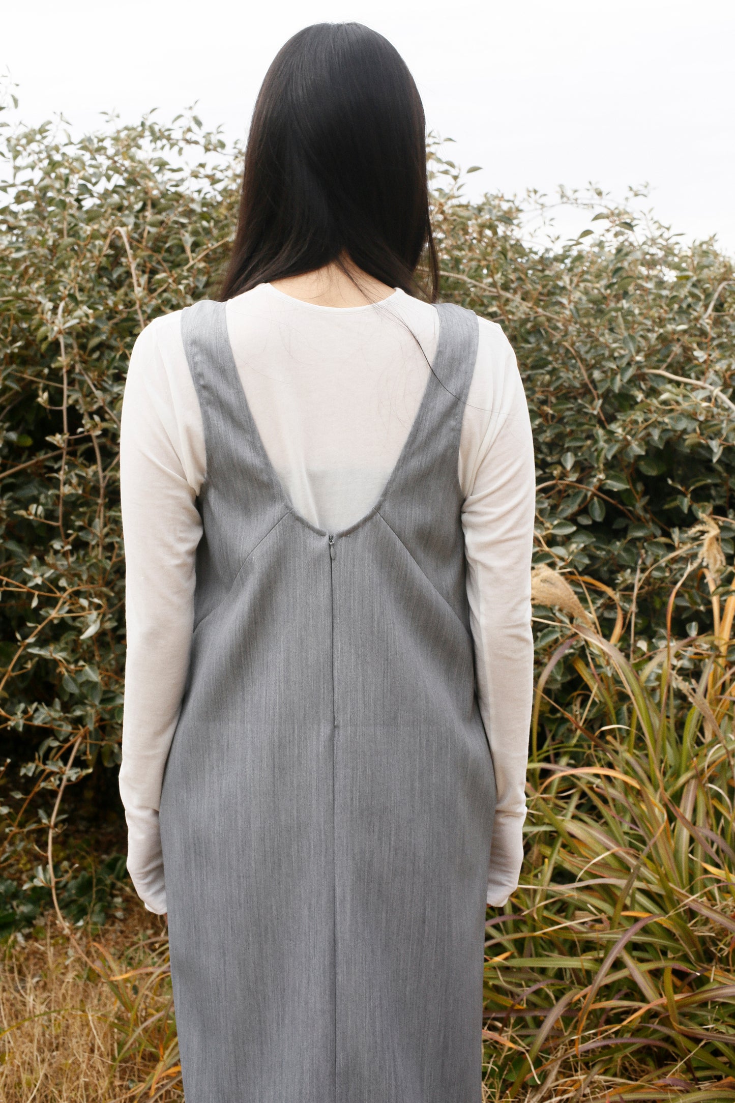 Round Onepiece / GRAY/身長162cm以下限定