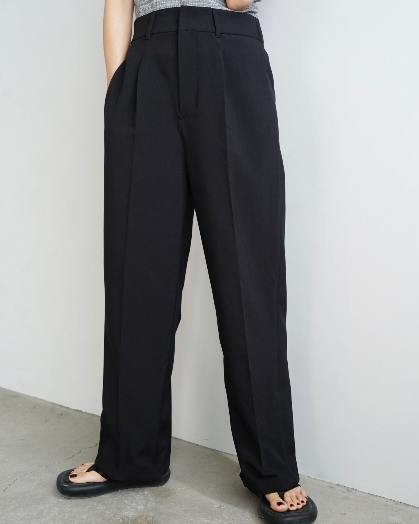 Twill Pants / BLACK