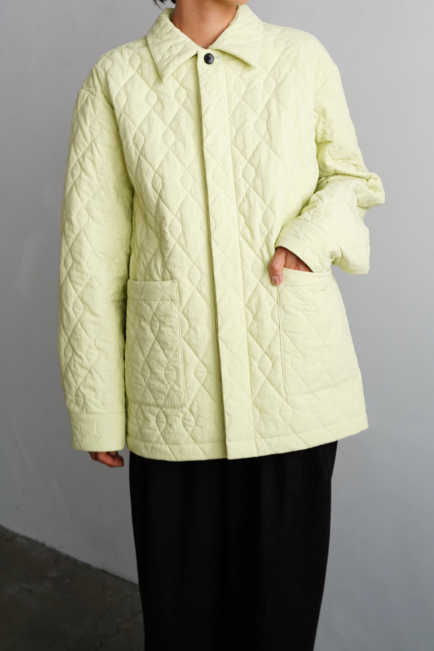 Quilted Middle Jacket / LIME -11月5-10日発送-