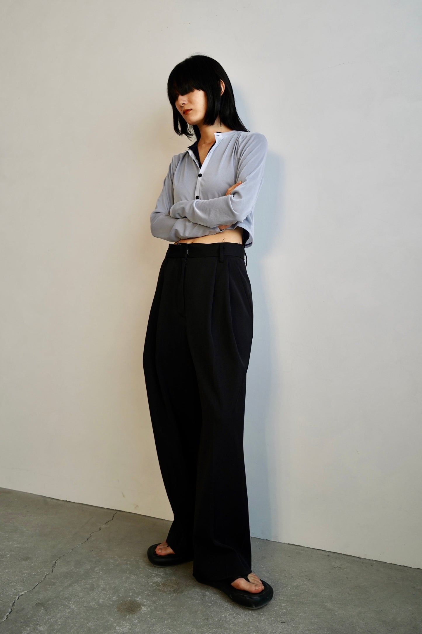Wool Tack Pants / BLACK /身長156㎝の方限定