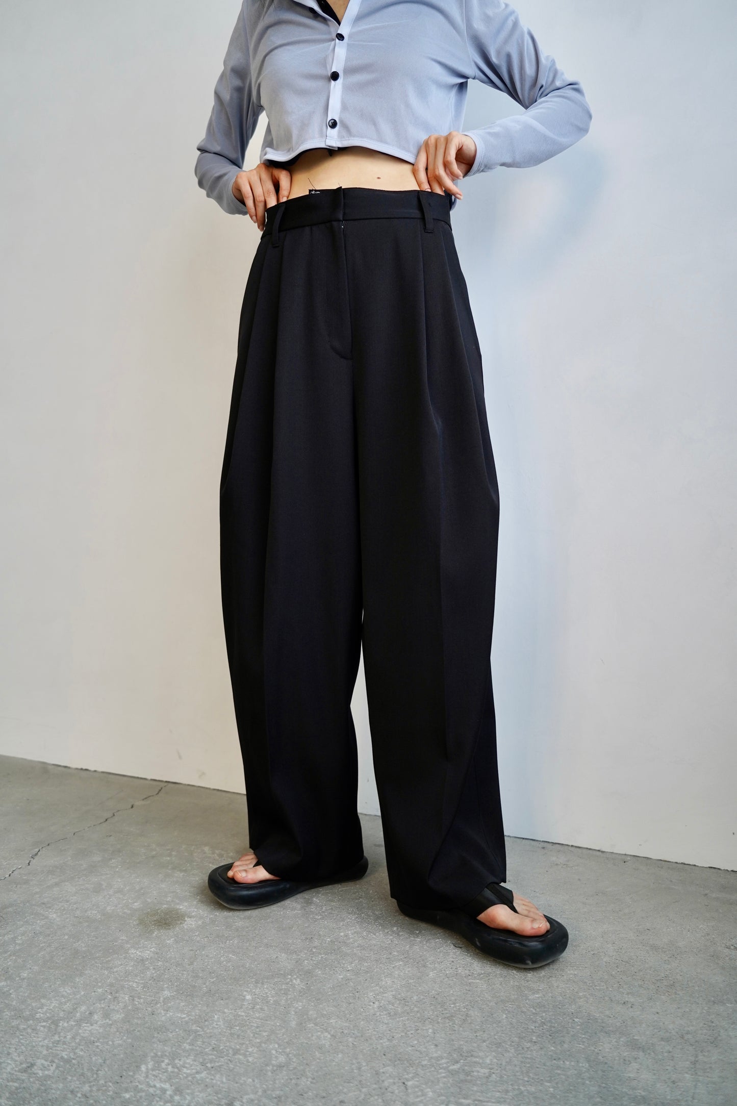 Wool Tack Pants / BLACK /身長156㎝の方限定
