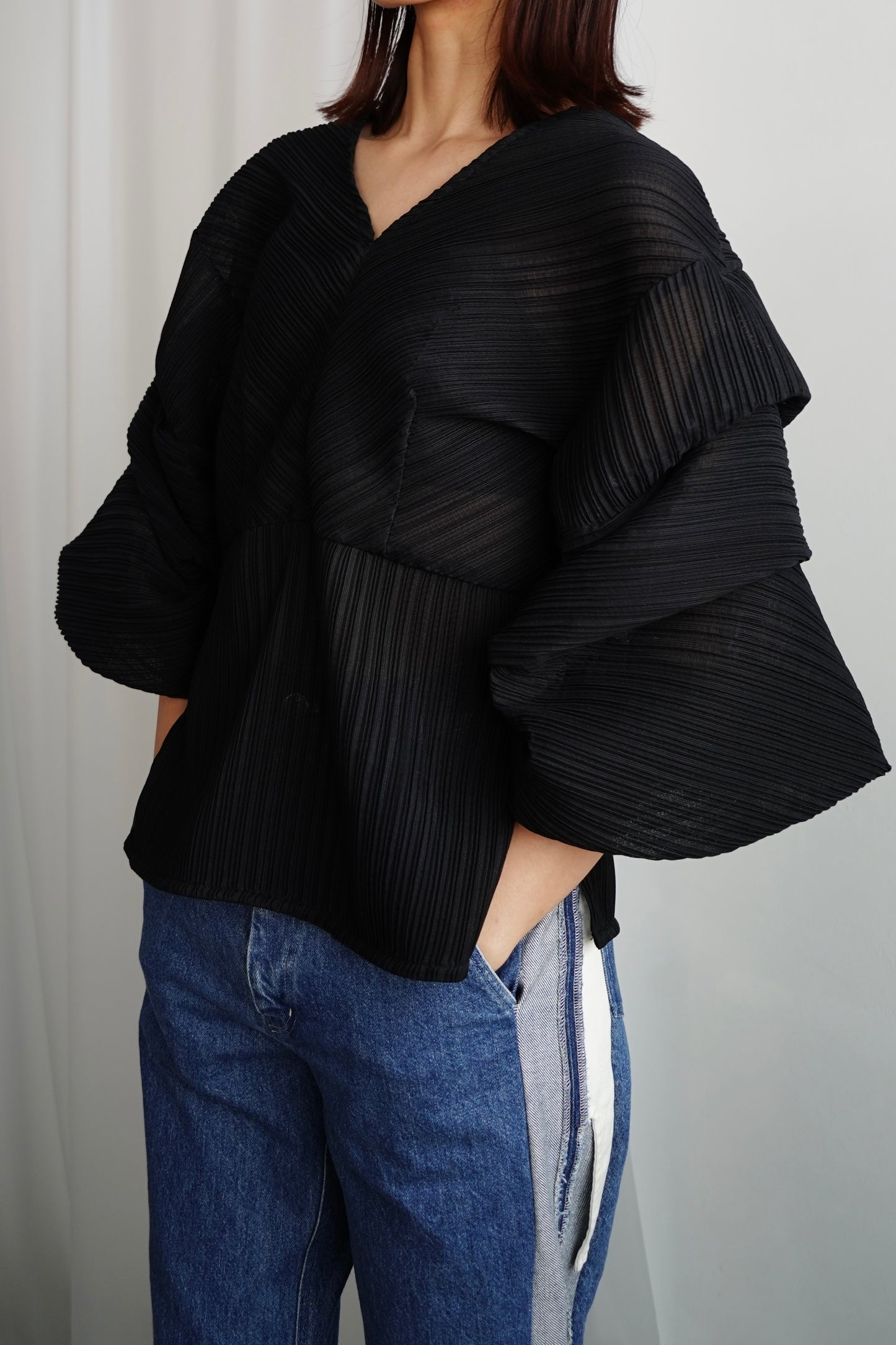 Pleats Tops / BLACK -8月20-22日発送-【7月18日12時までの期間限定販売】