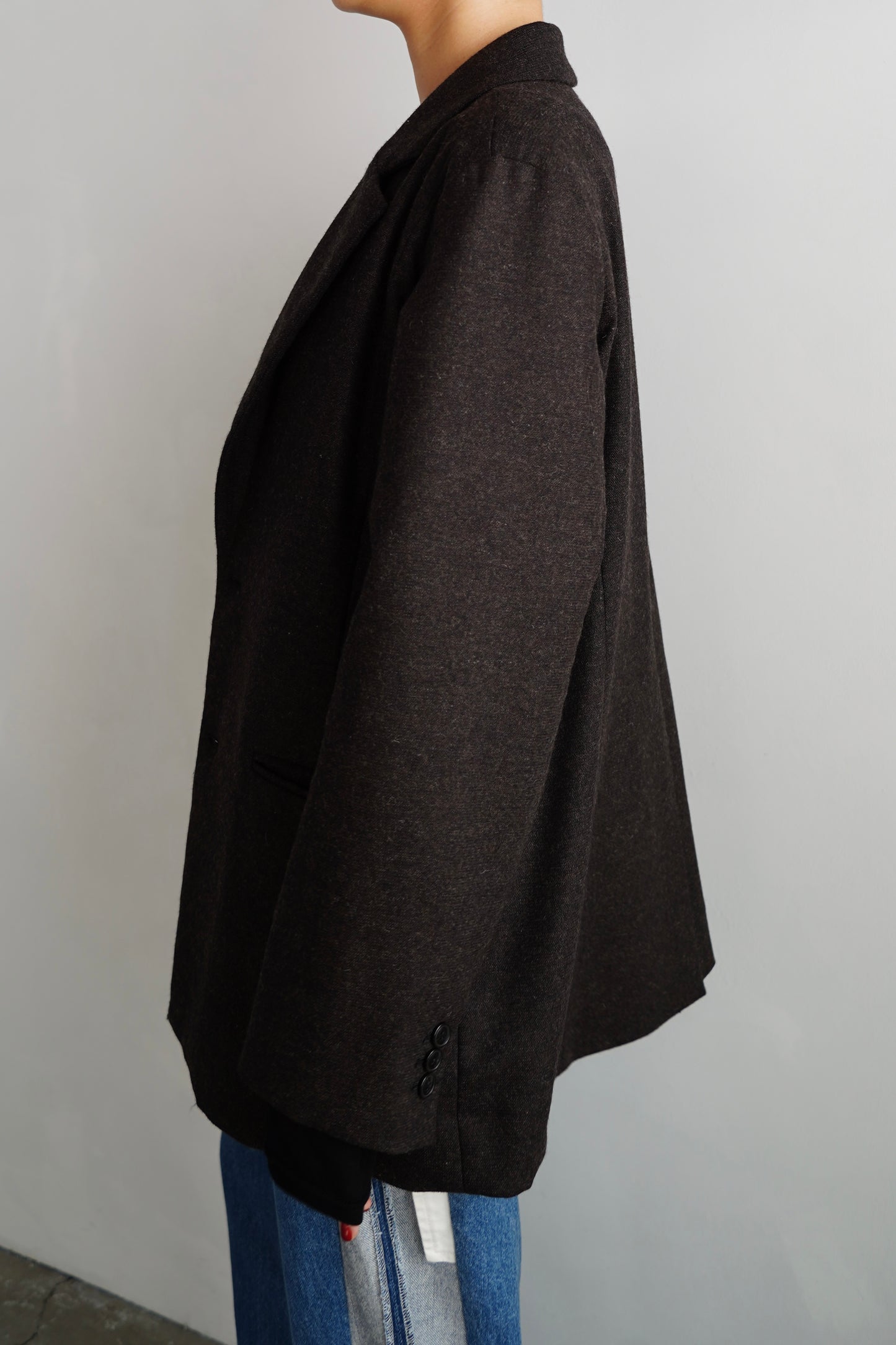 Wool Cashmere Jacket / BROWN -11月15-20日発送-