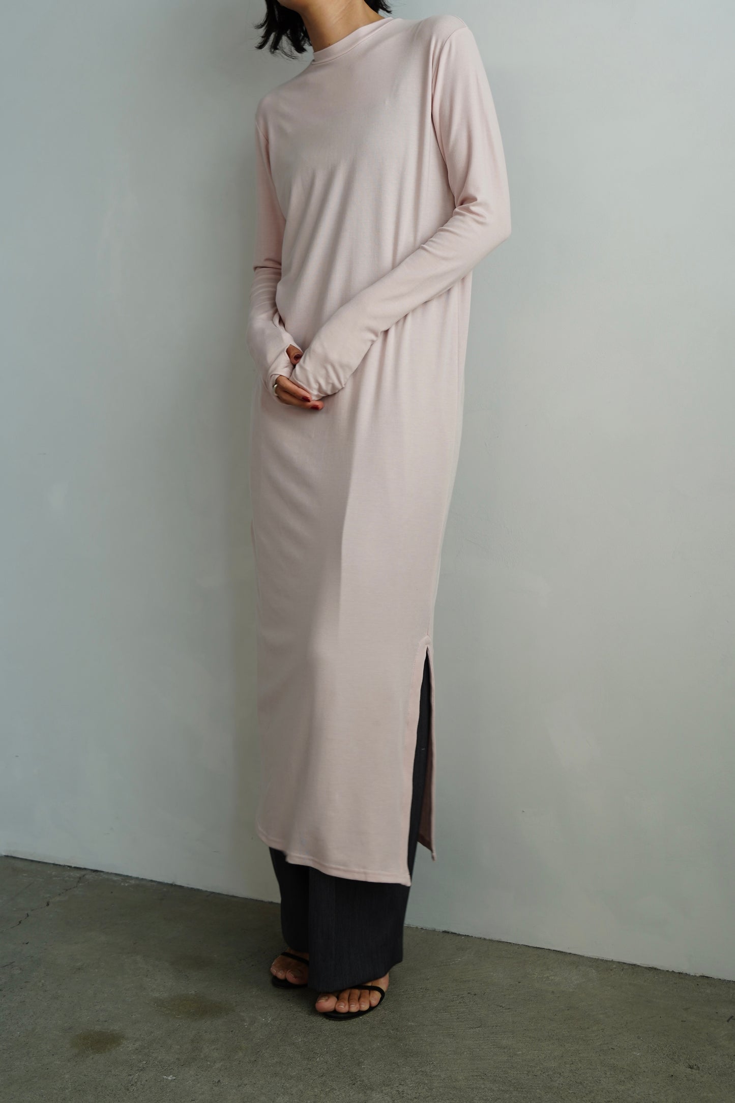 Smooth Sheer Onepiece / PINK