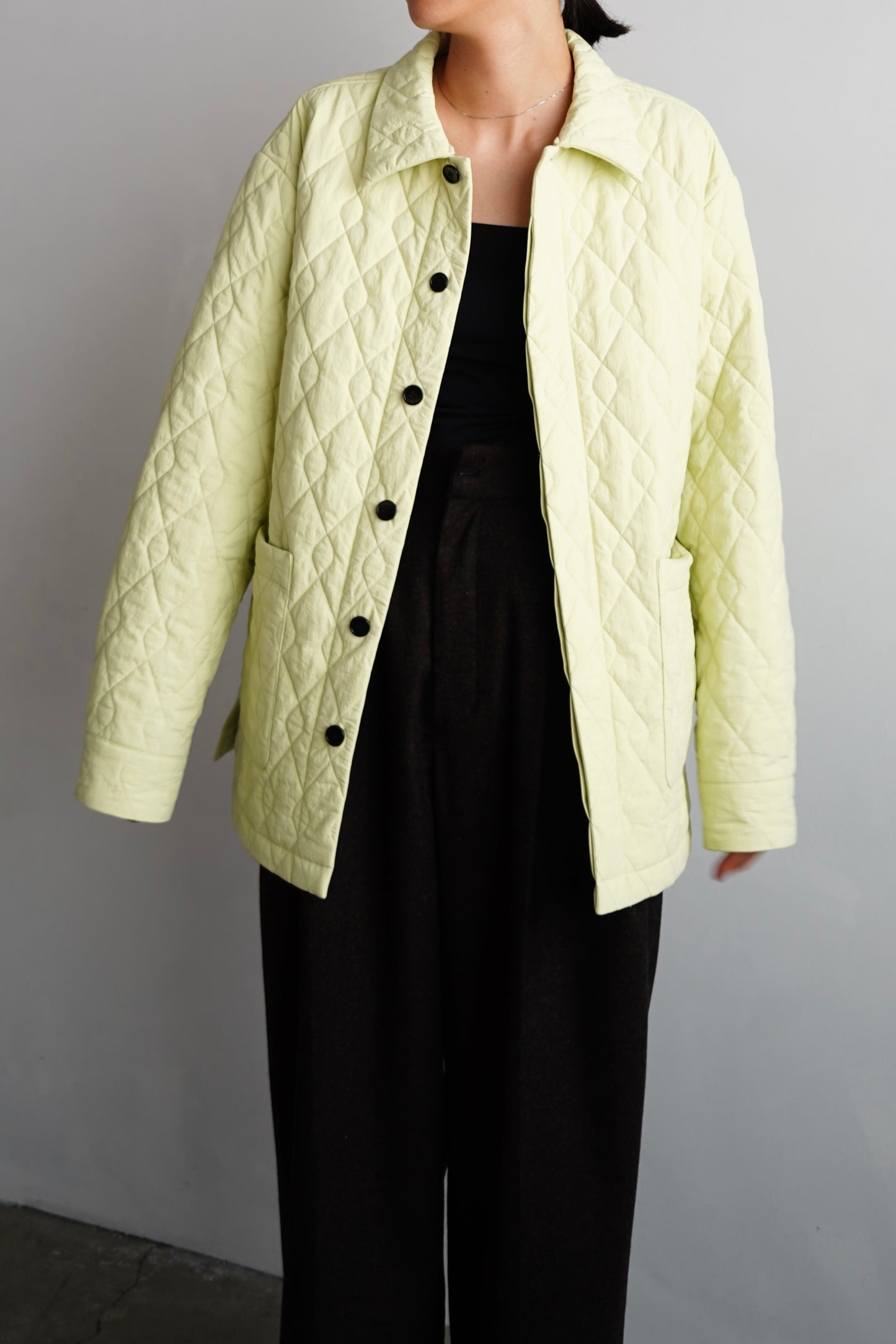 Quilted Middle Jacket / LIME -11月5-10日発送-