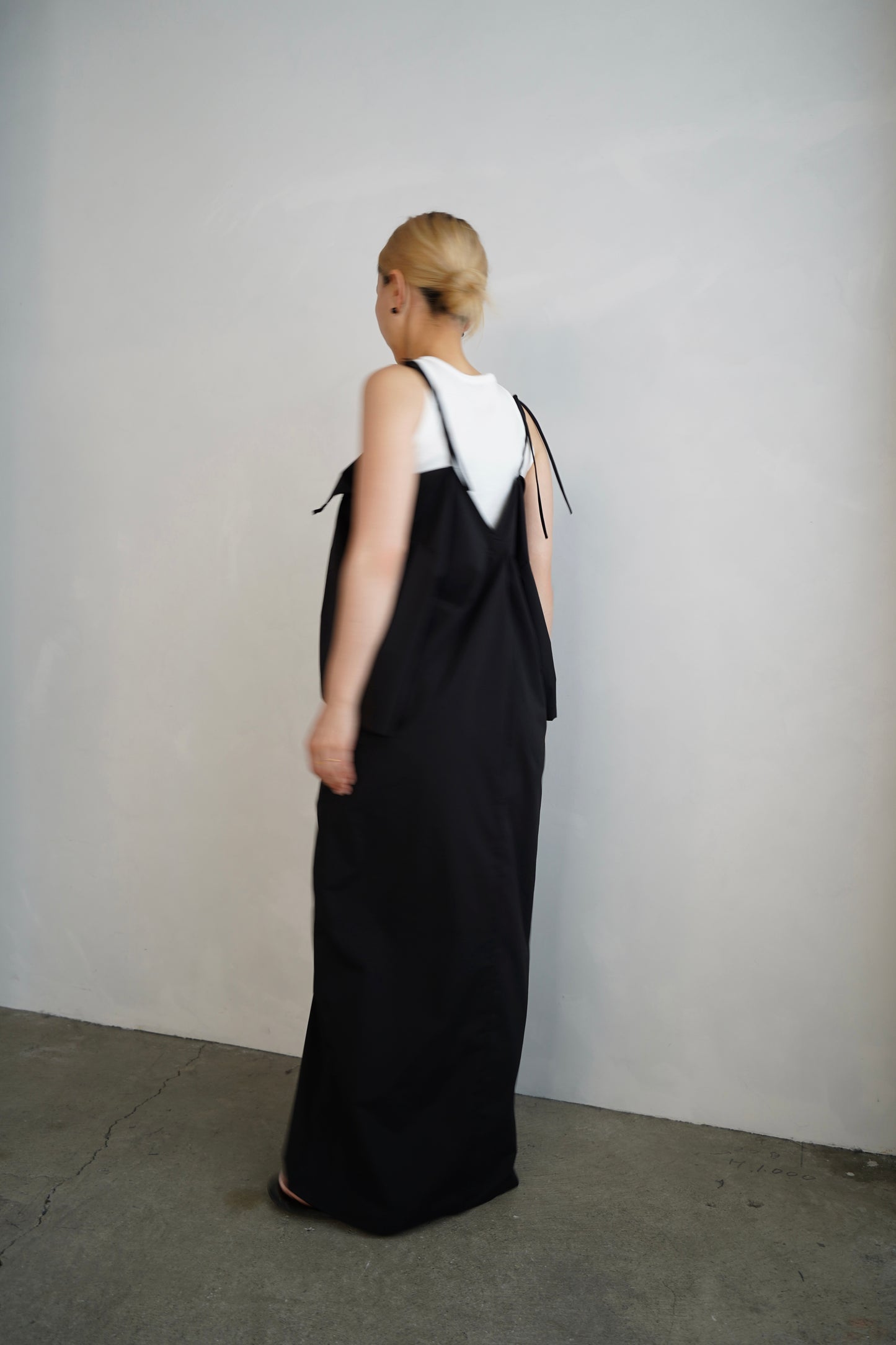 Typewriter Arrange Dress / BLACK -6月25-30日発送-