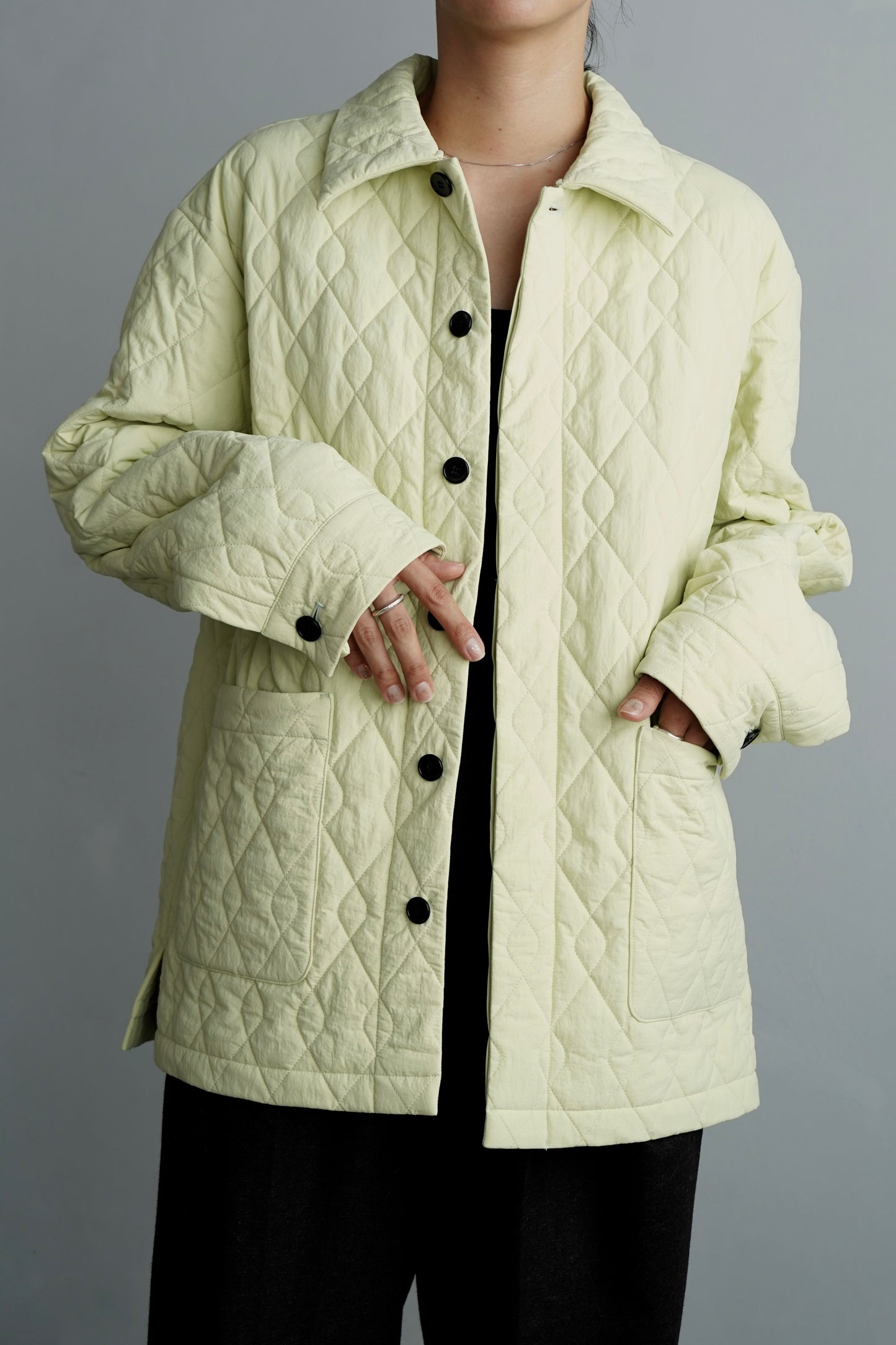 Quilted Middle Jacket / LIME -11月5-10日発送-