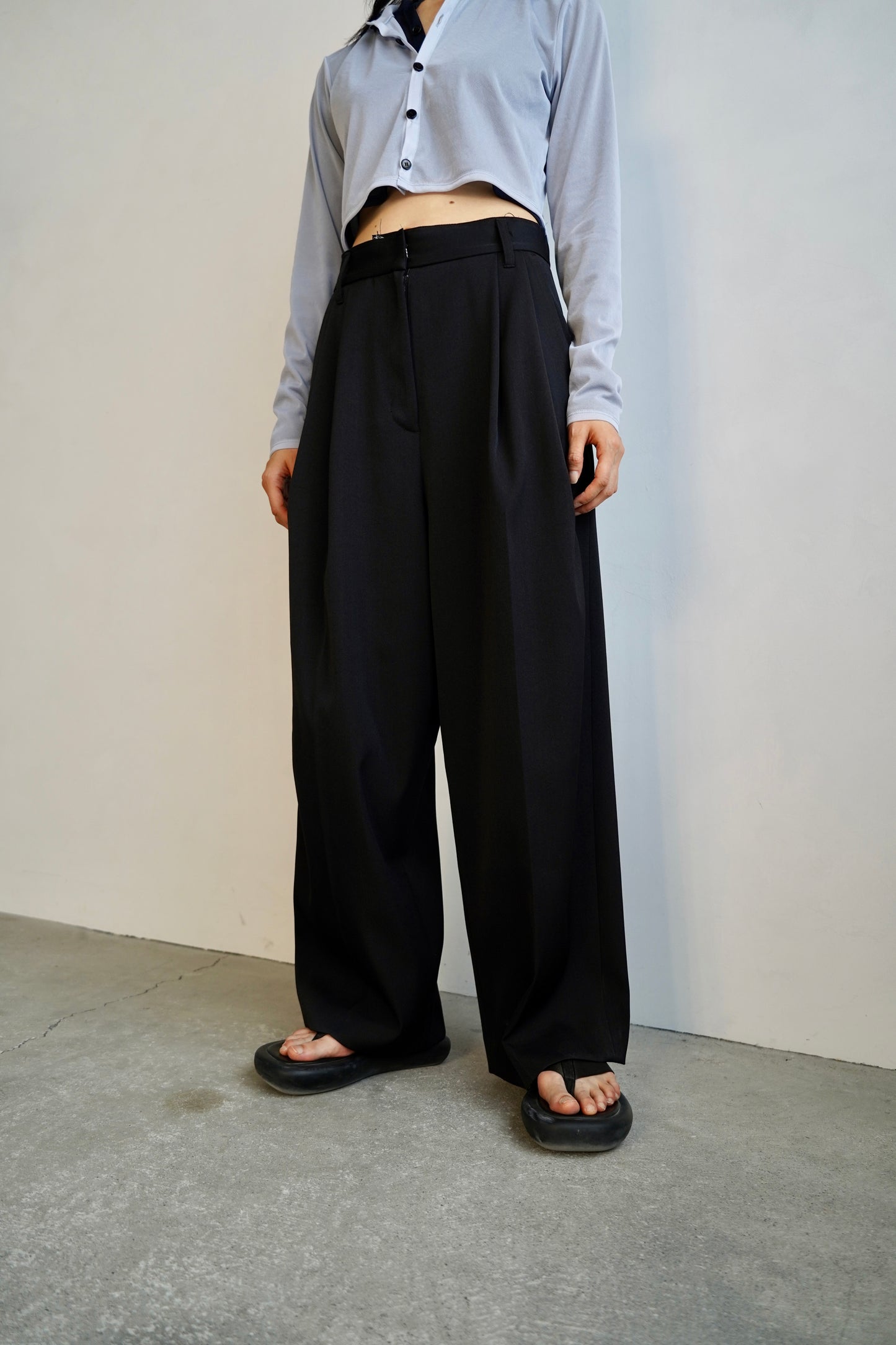 Wool Tack Pants / BLACK /身長156㎝限定