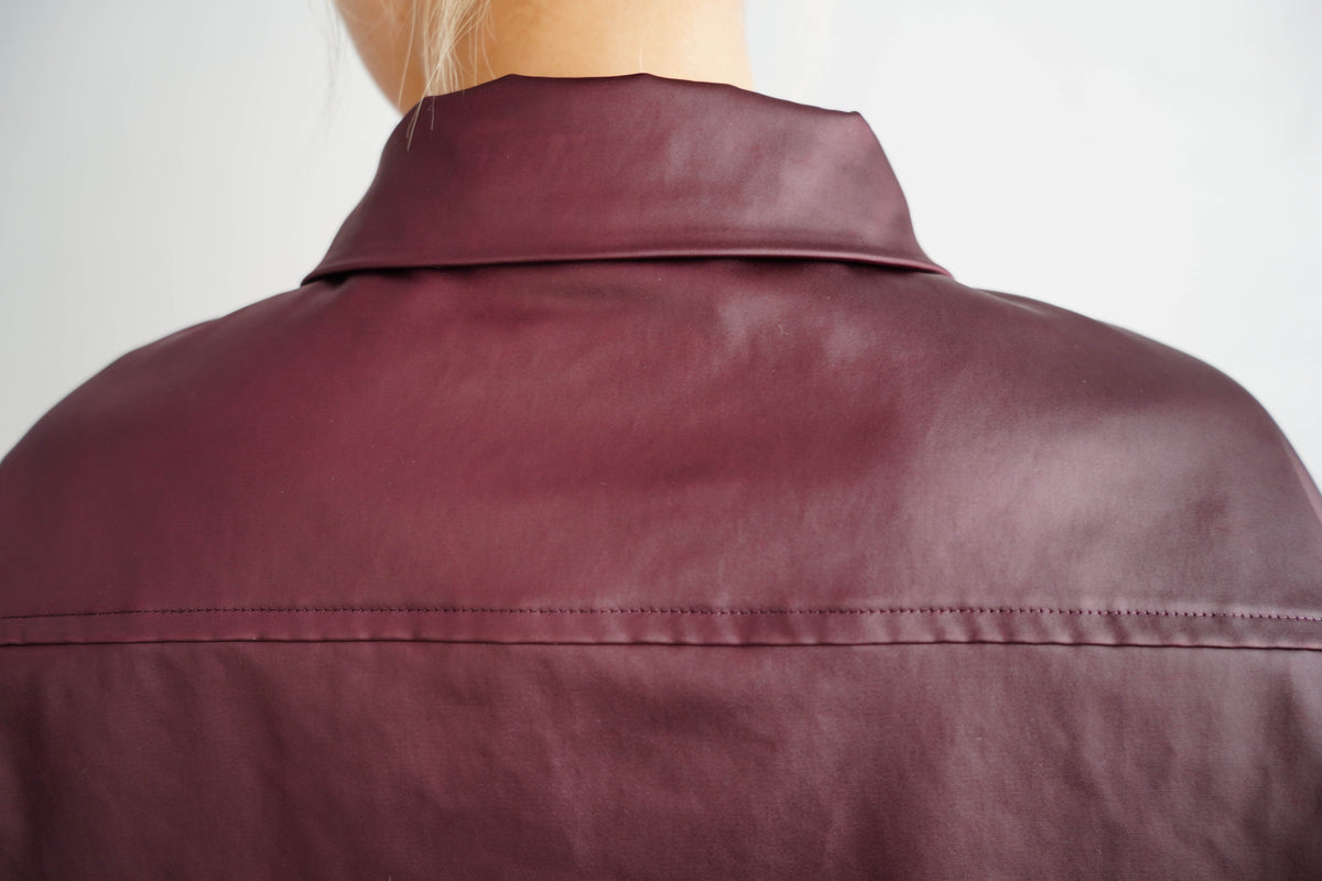 Ecoleather Jacket / BURGUNDY