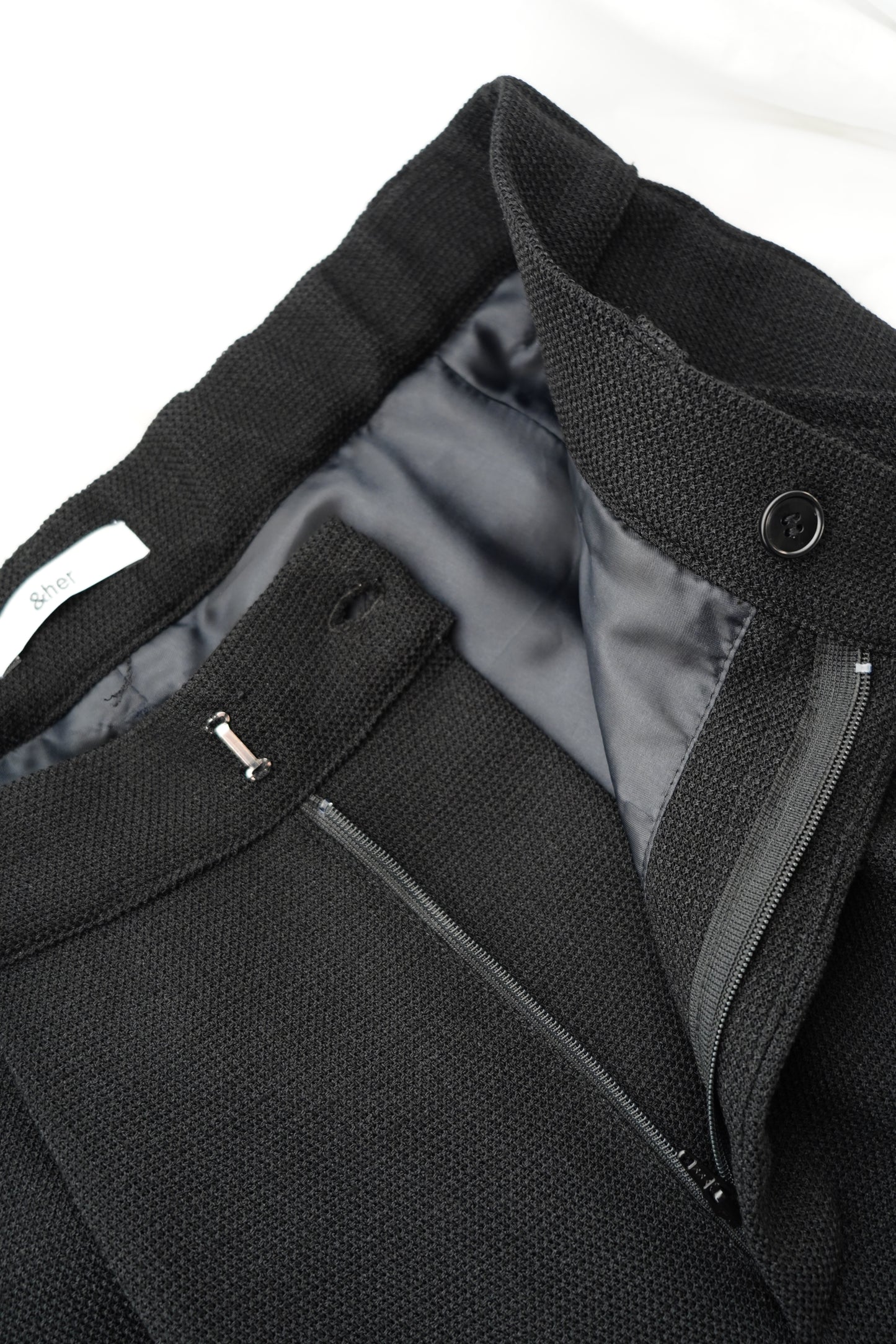 Tweedy Pants / BLACK