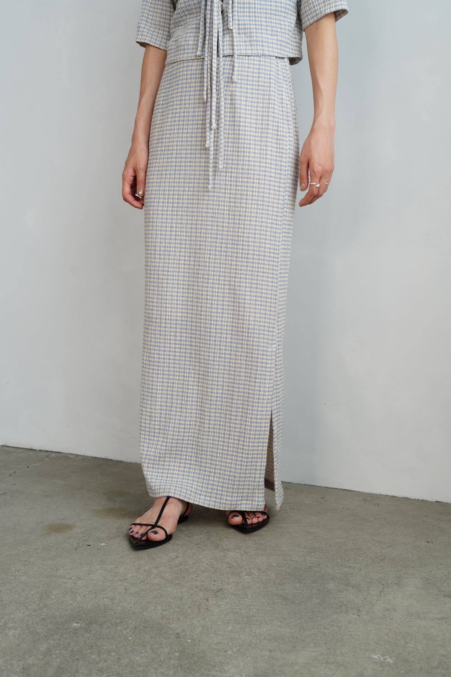 Shrink Skirt / BLUEYELLOW -7月25-31日発送-【6月23日10時までの期間限定販売】
