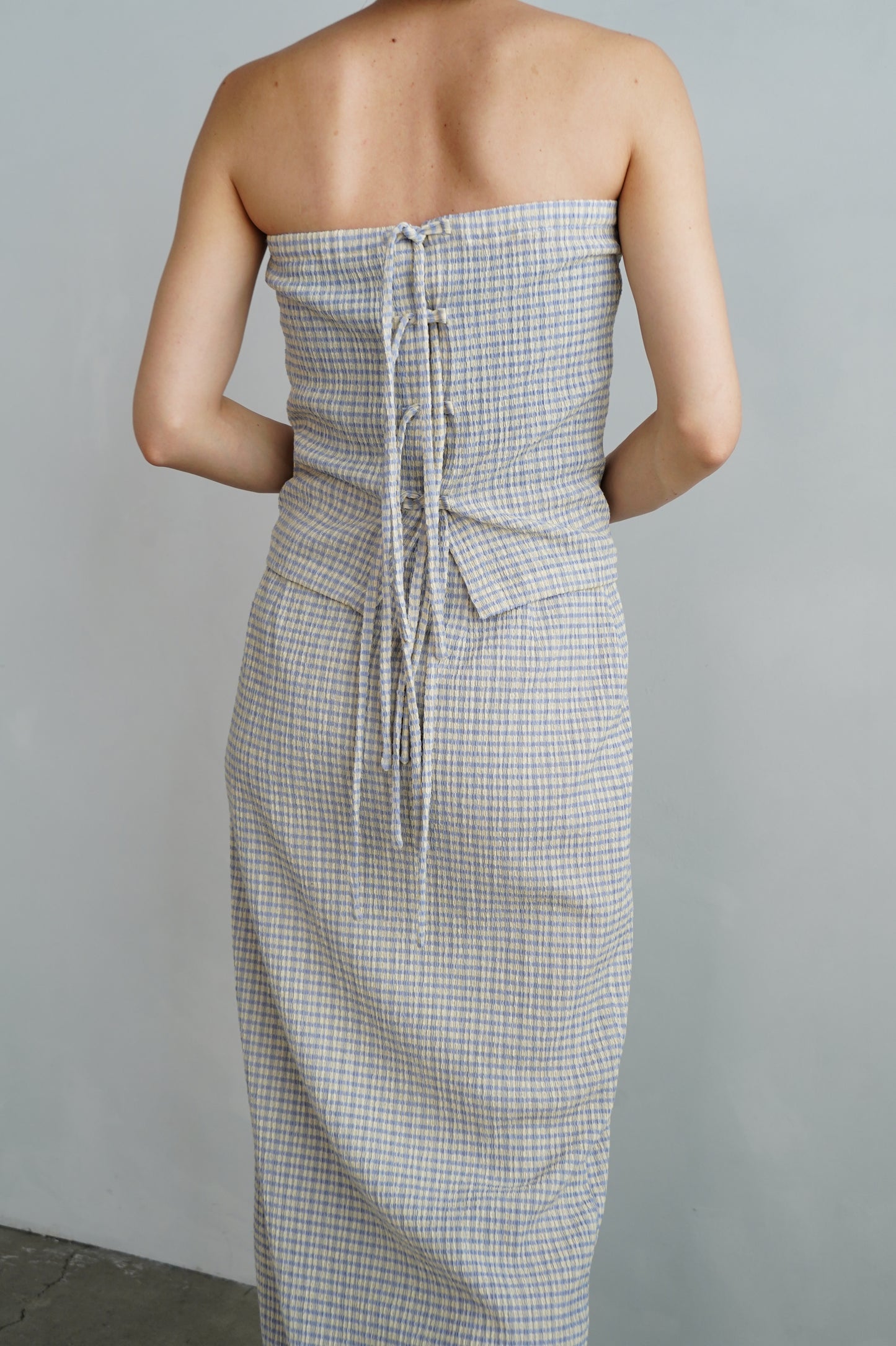 Shrink Skirt / BLUEYELLOW -7月25-31日発送-【6月23日10時までの期間限定販売】