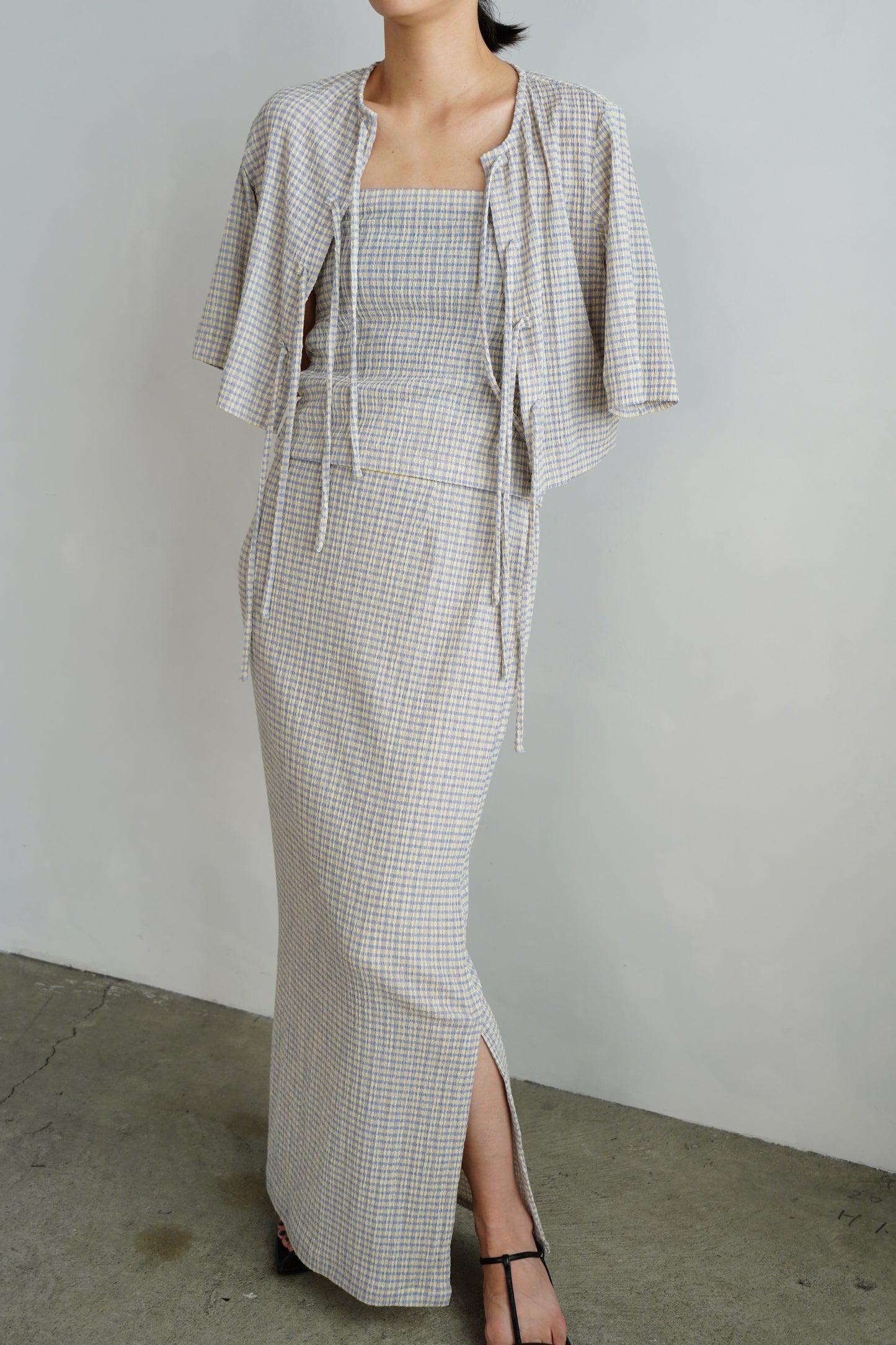 Shrink Skirt / BLUEYELLOW -7月25-31日発送-【6月23日10時までの期間限定販売】