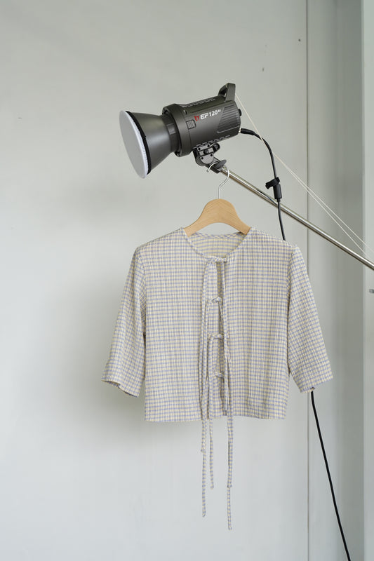 Shrink Cardigan / BLUEYELLOW