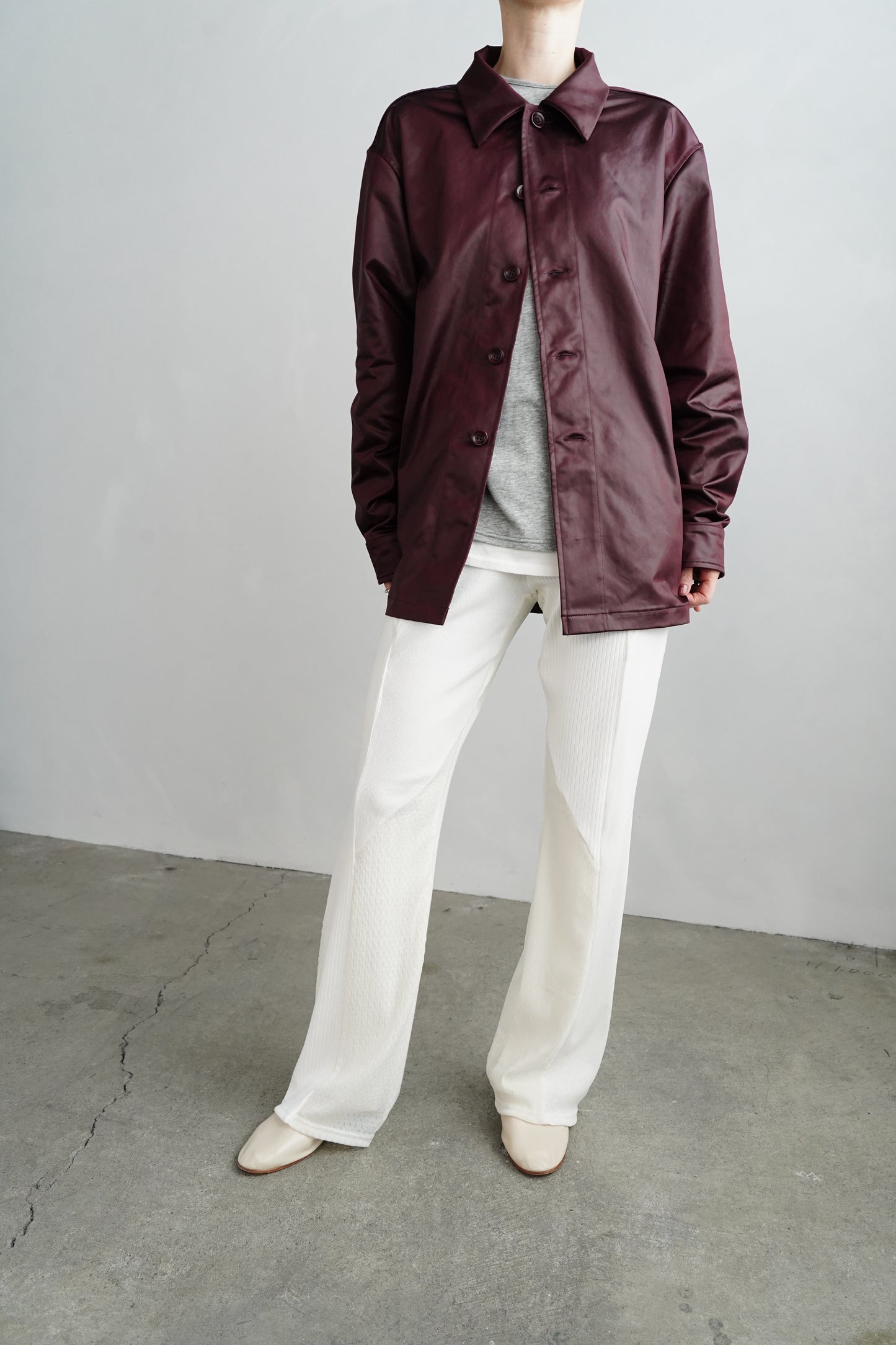 Textured Lace Pants / WHITE