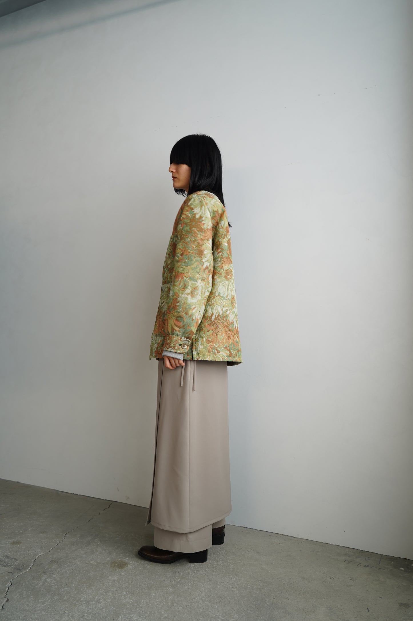 Jacquard Jacket / BROWN