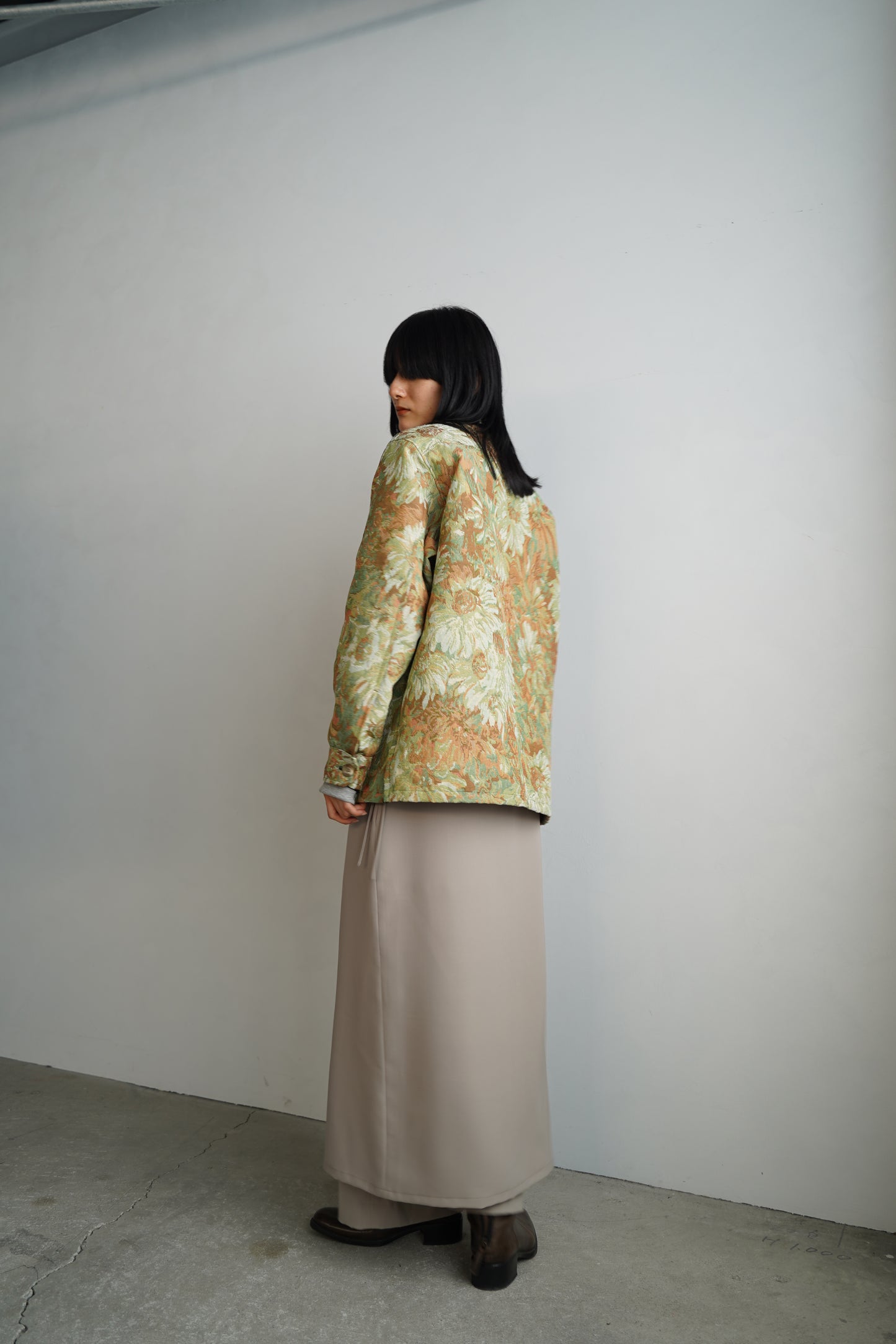 Jacquard Jacket / BROWN