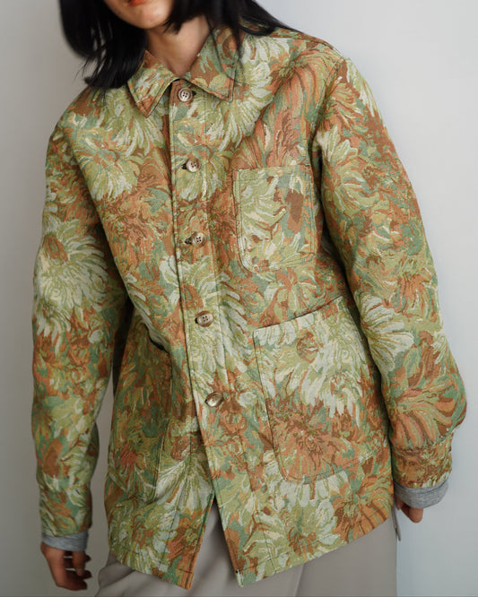 Jacquard Jacket / BROWN