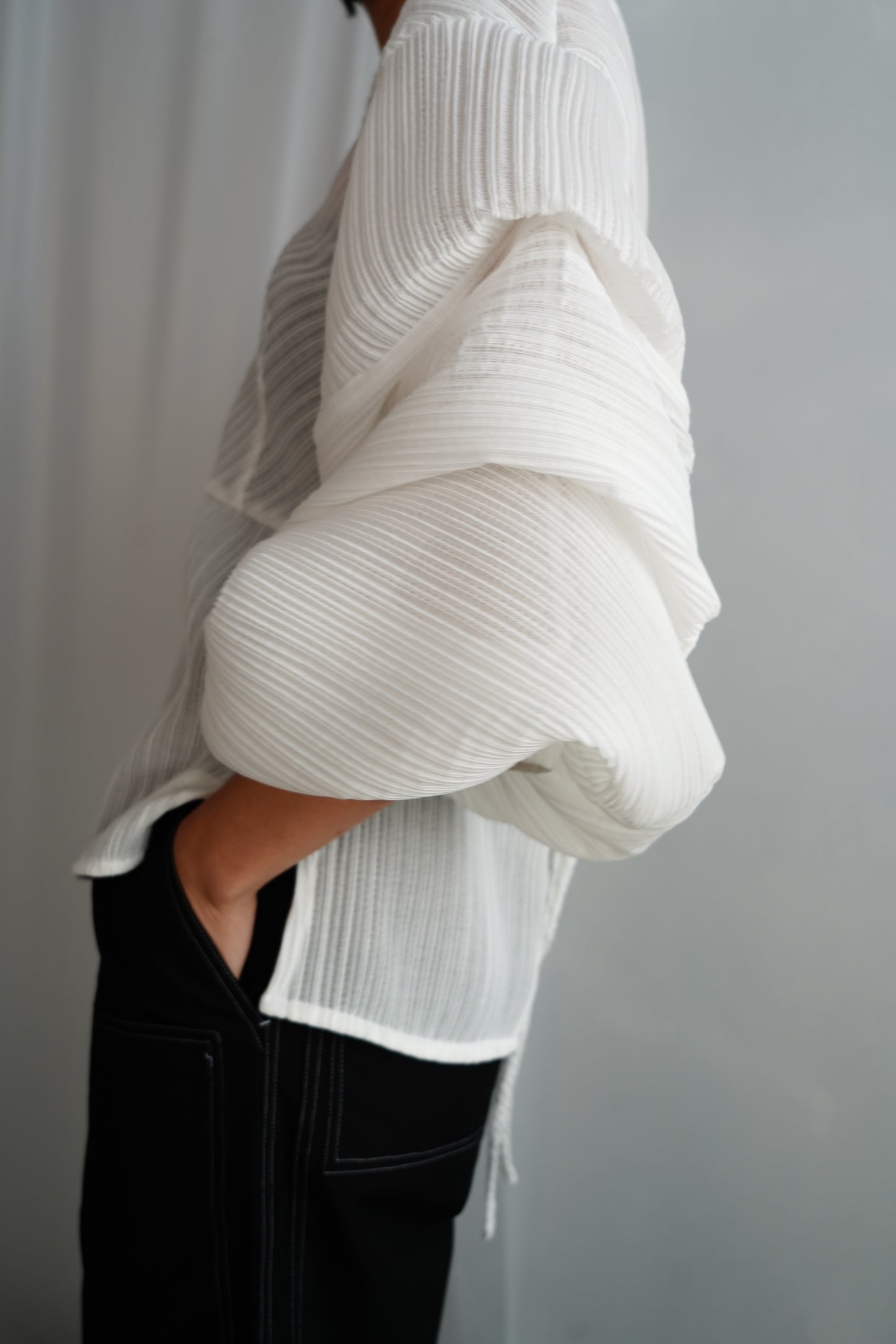Pleats Tops / WHITE -8月20-22日発送-【7月18日12時までの期間限定販売】