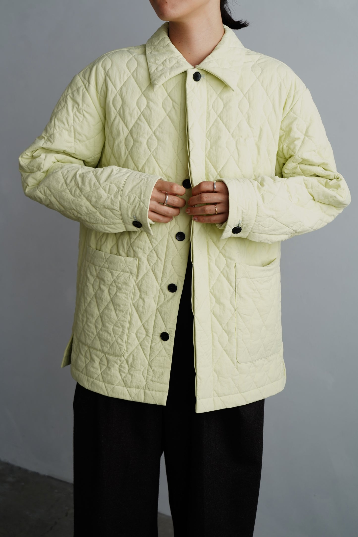 Quilted Middle Jacket / LIME -11月5-10日発送-