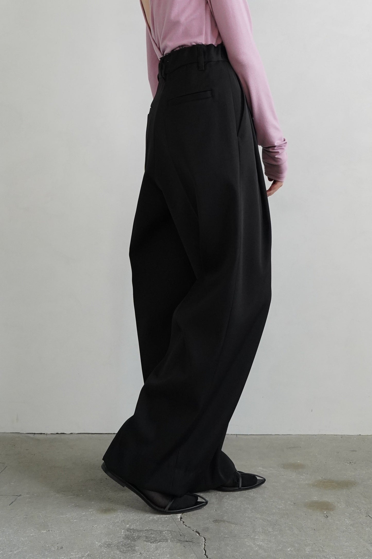 Wool Tack Pants / BLACK /身長156㎝限定