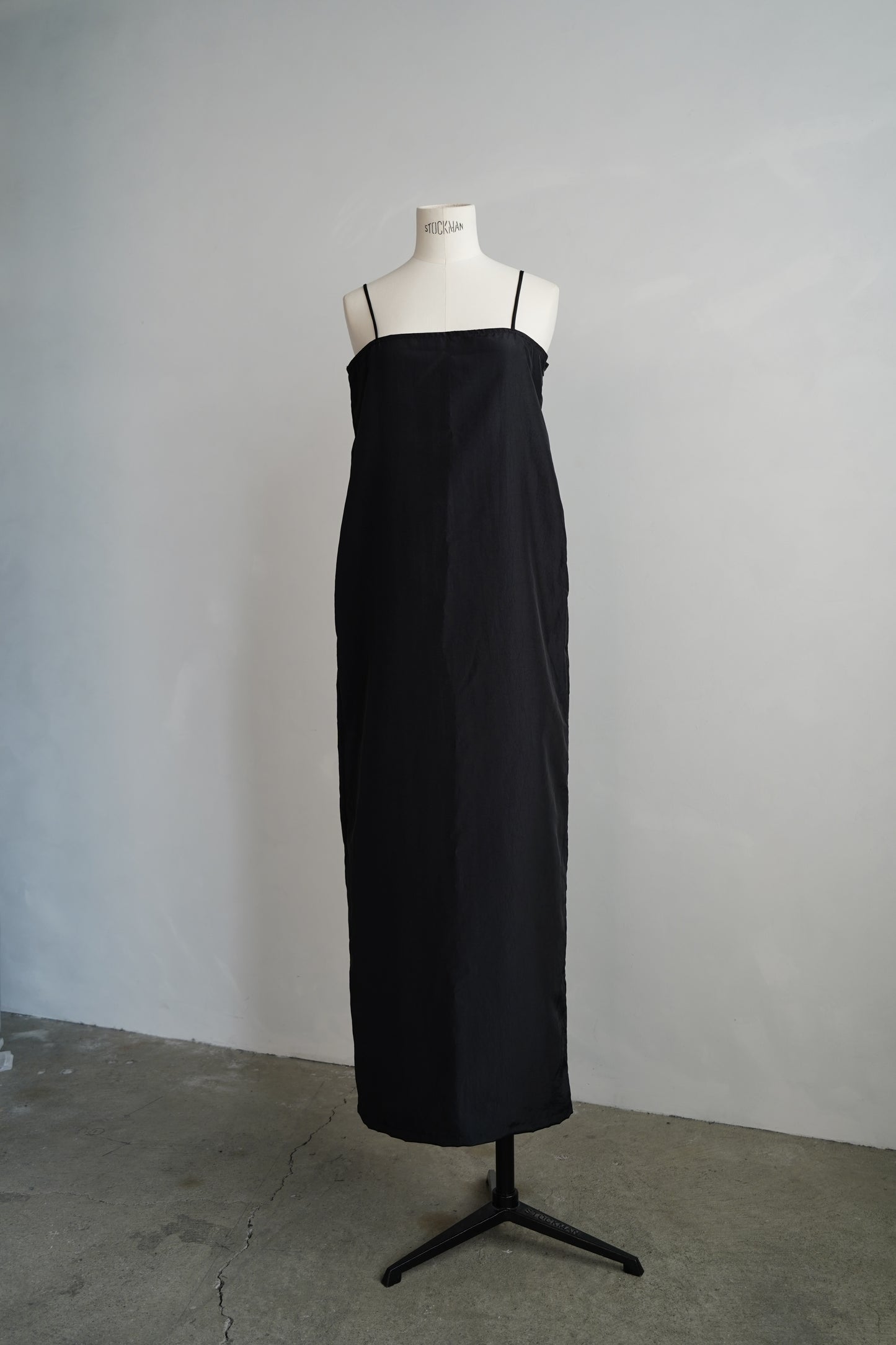 Taffeta Cami Dress / BLACK