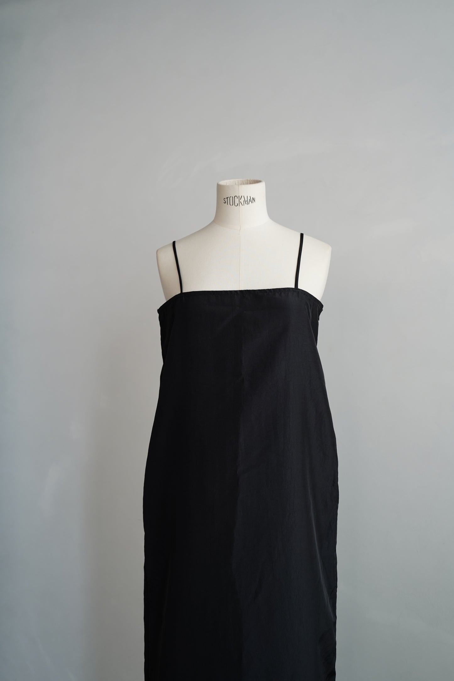 Taffeta Cami Dress / BLACK