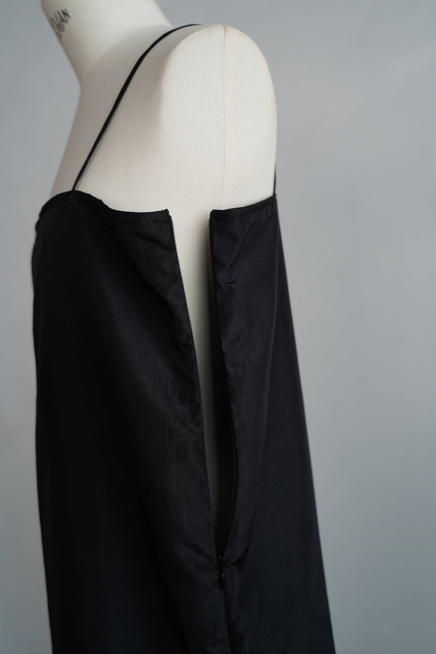 Taffeta Cami Dress / BLACK