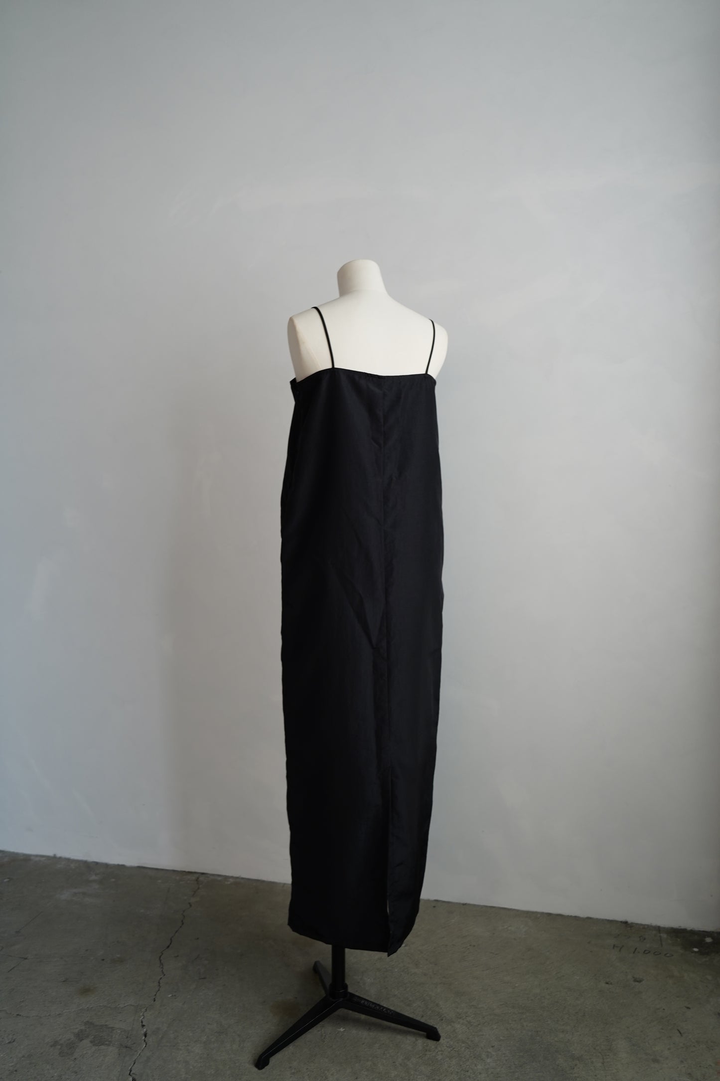 Taffeta Cami Dress / BLACK