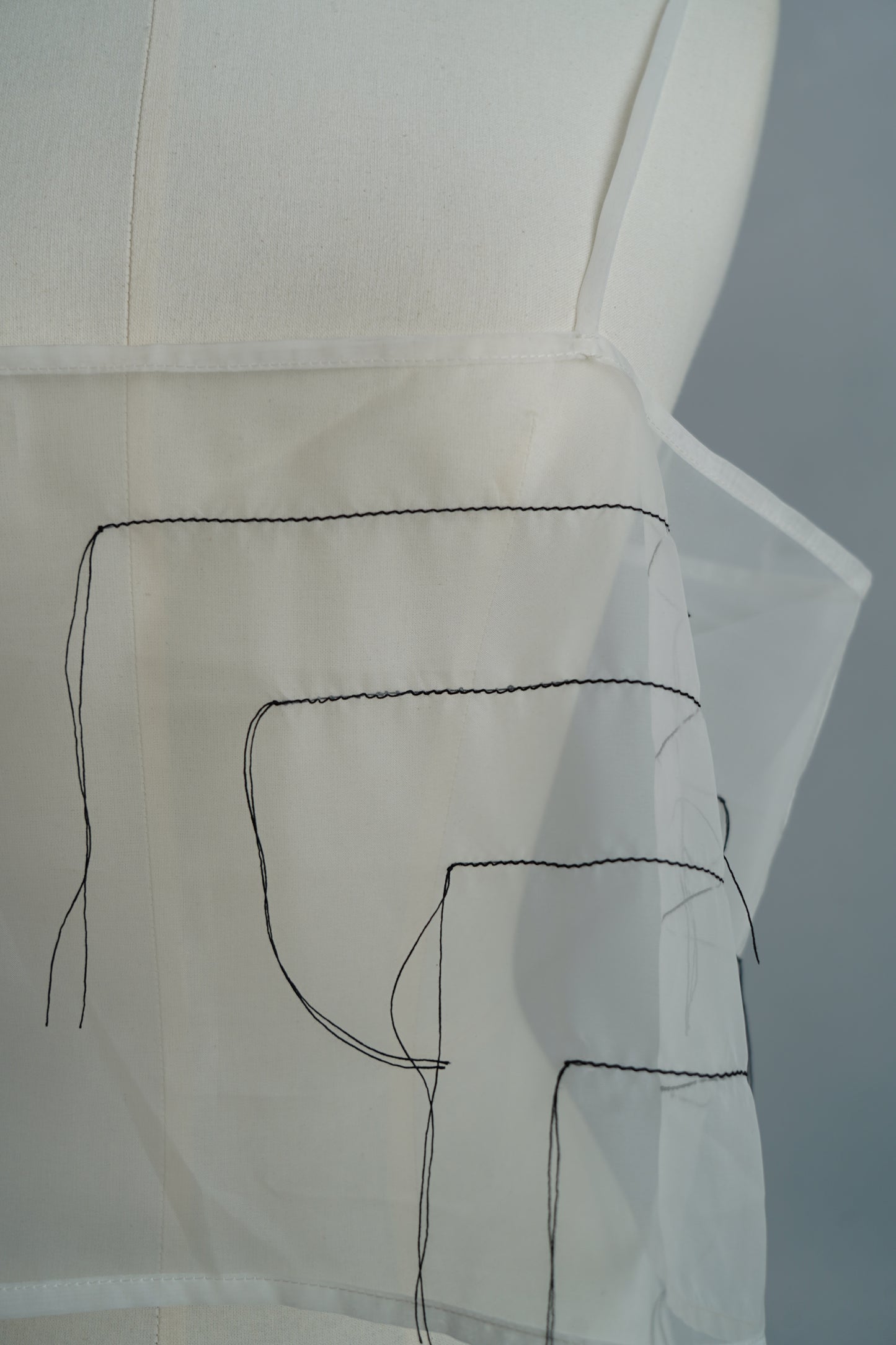 Organdy Draw Cami / WHITE -10月17日発送-